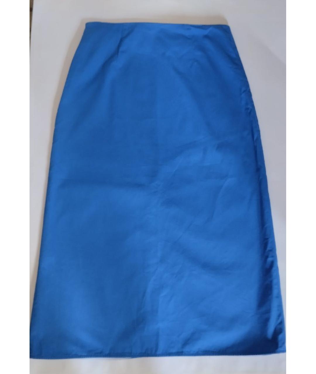 PORTS 1961 Синяя юбка миди, фото 5