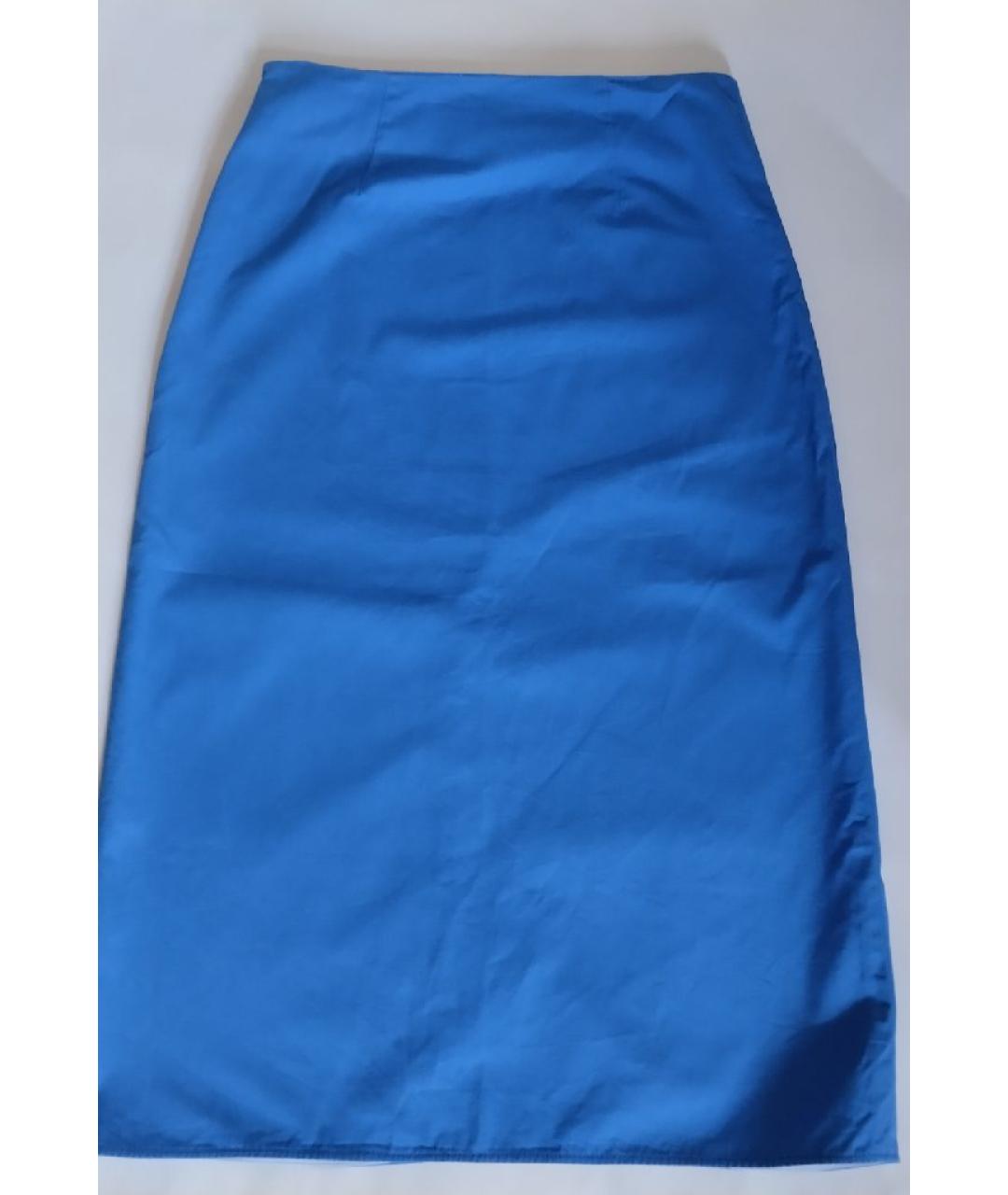 PORTS 1961 Синяя юбка миди, фото 4