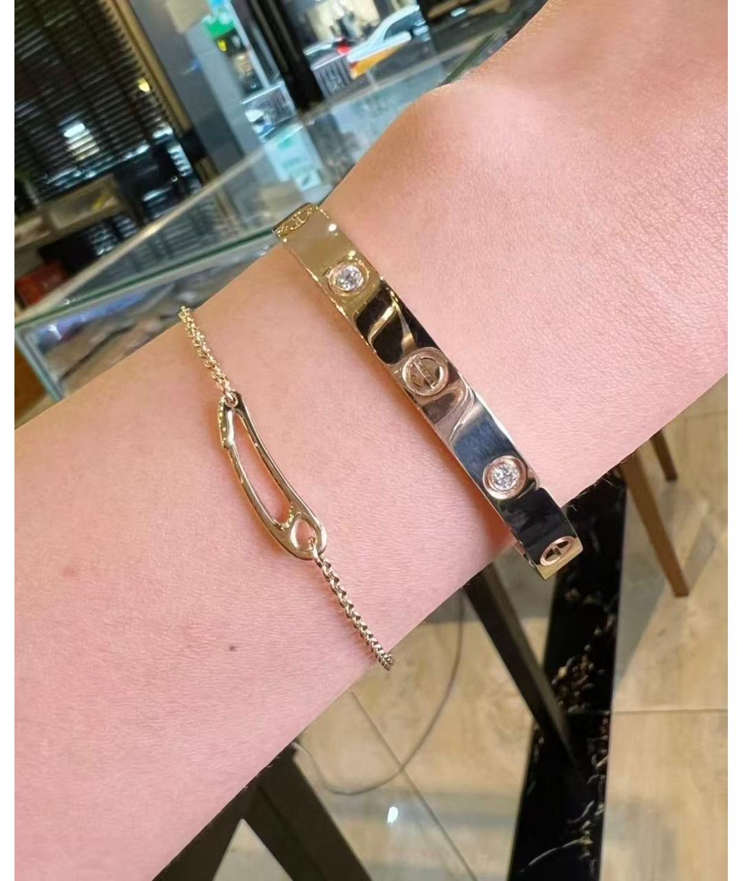 HERMES Золотой браслет из розового золота, фото 5
