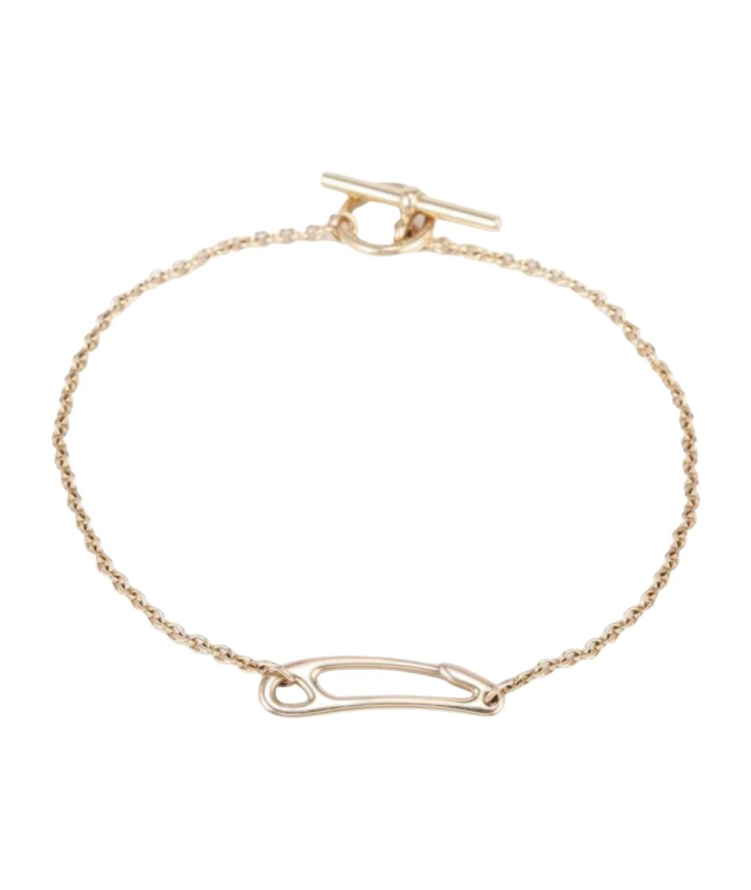 HERMES Золотой браслет из розового золота, фото 1