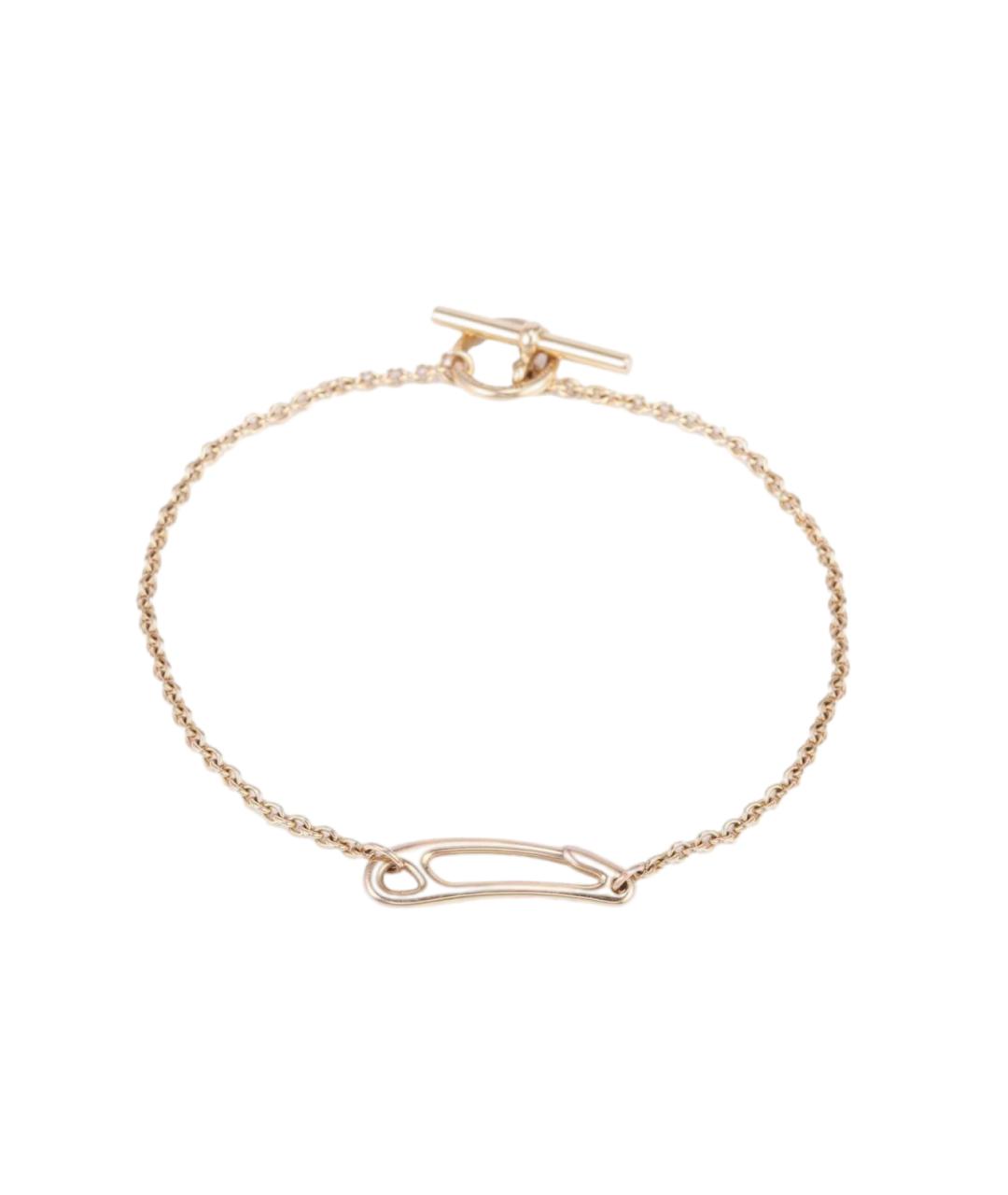 HERMES Золотой браслет из розового золота, фото 6