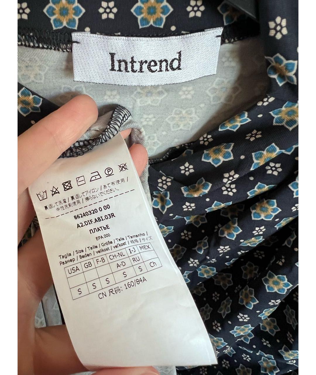 MAX MARA Темно-синее повседневное платье, фото 3