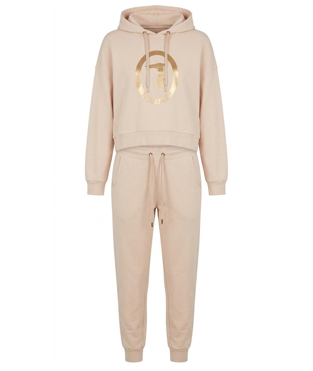 TRUSSARDI Бежевый хлопковый костюм с брюками, фото 1