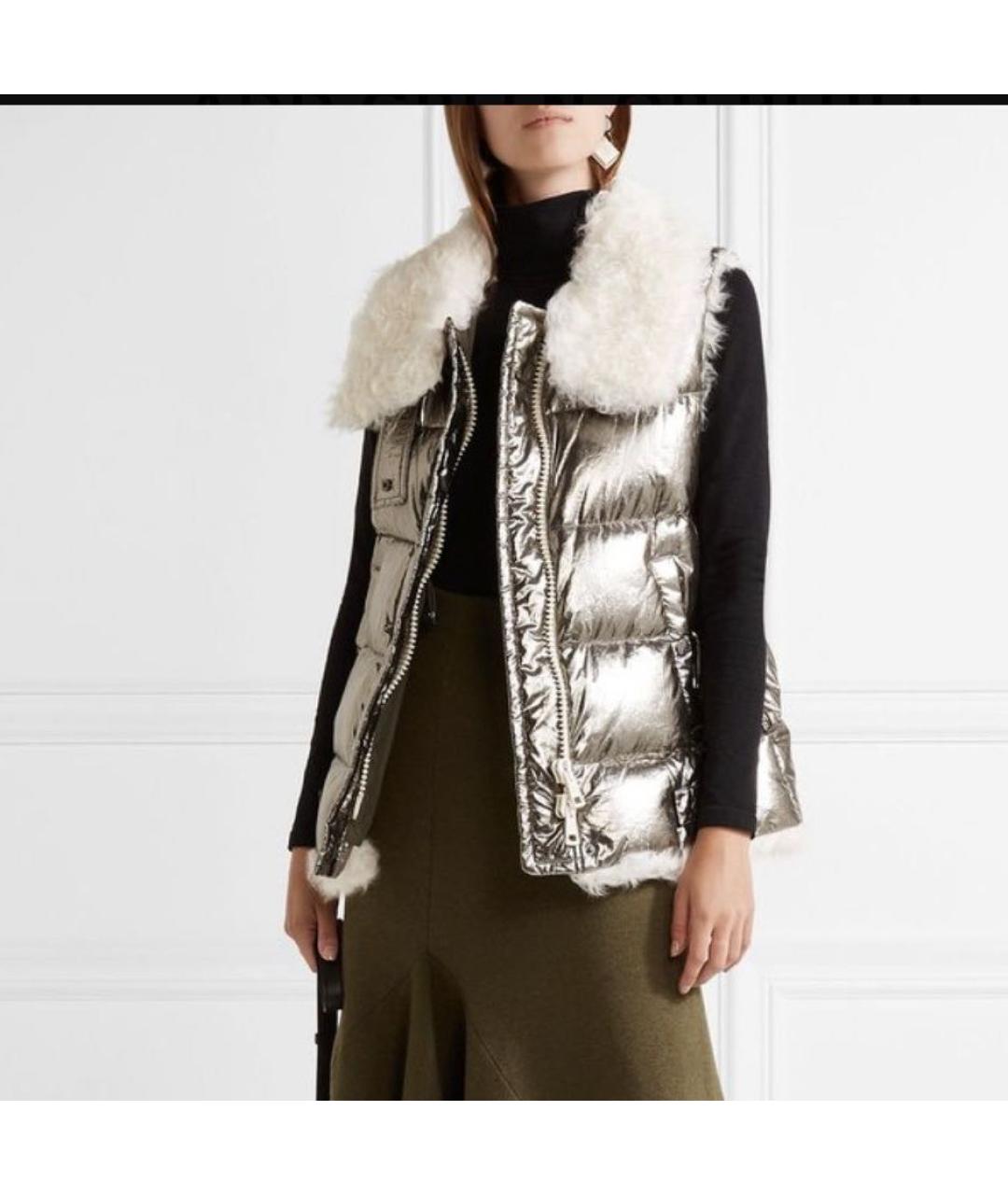 MONCLER Серебряный жилет, фото 2