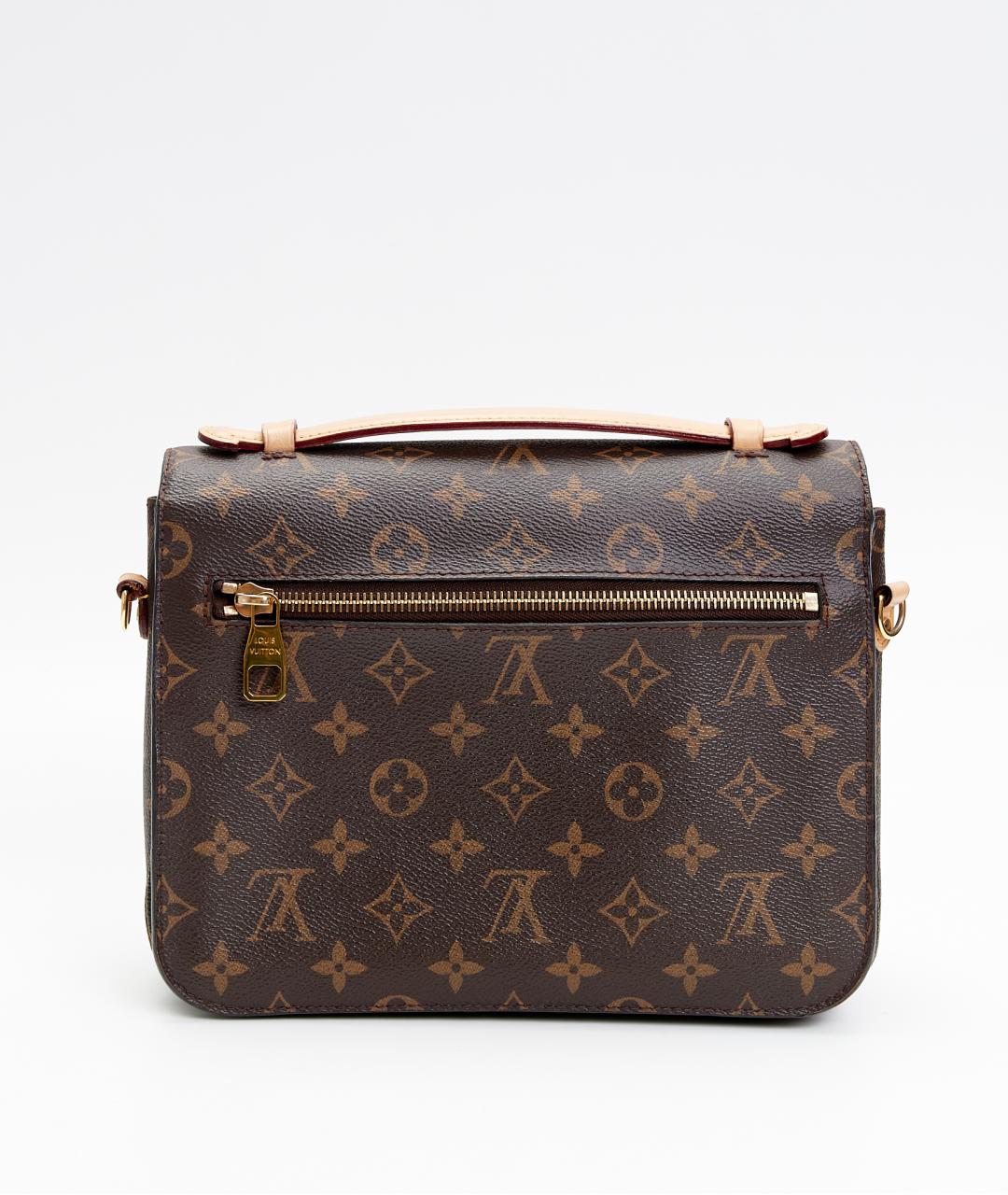 LOUIS VUITTON Коричневая сумка через плечо из канвы, фото 3