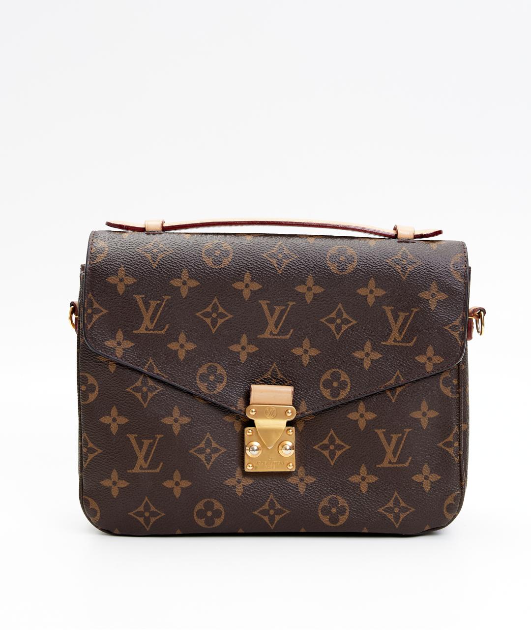 LOUIS VUITTON Коричневая сумка через плечо из канвы, фото 7