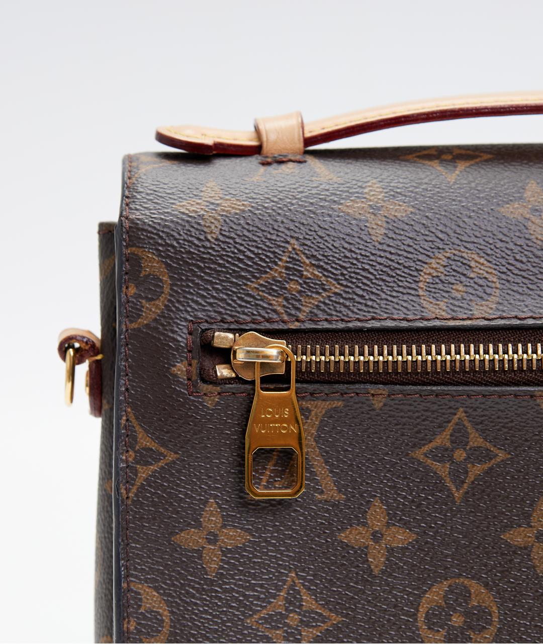 LOUIS VUITTON Коричневая сумка через плечо из канвы, фото 4