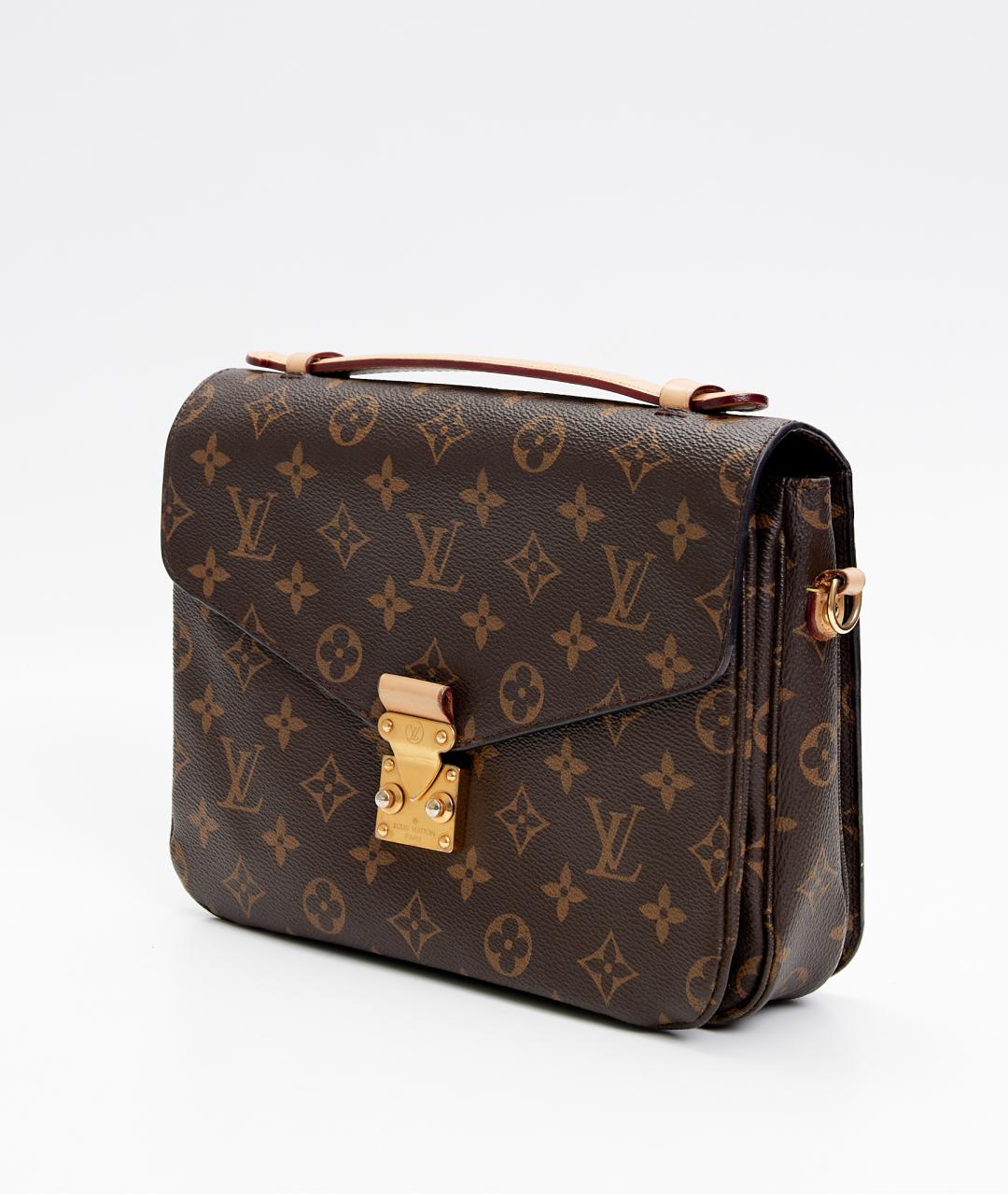 LOUIS VUITTON Коричневая сумка через плечо из канвы, фото 2