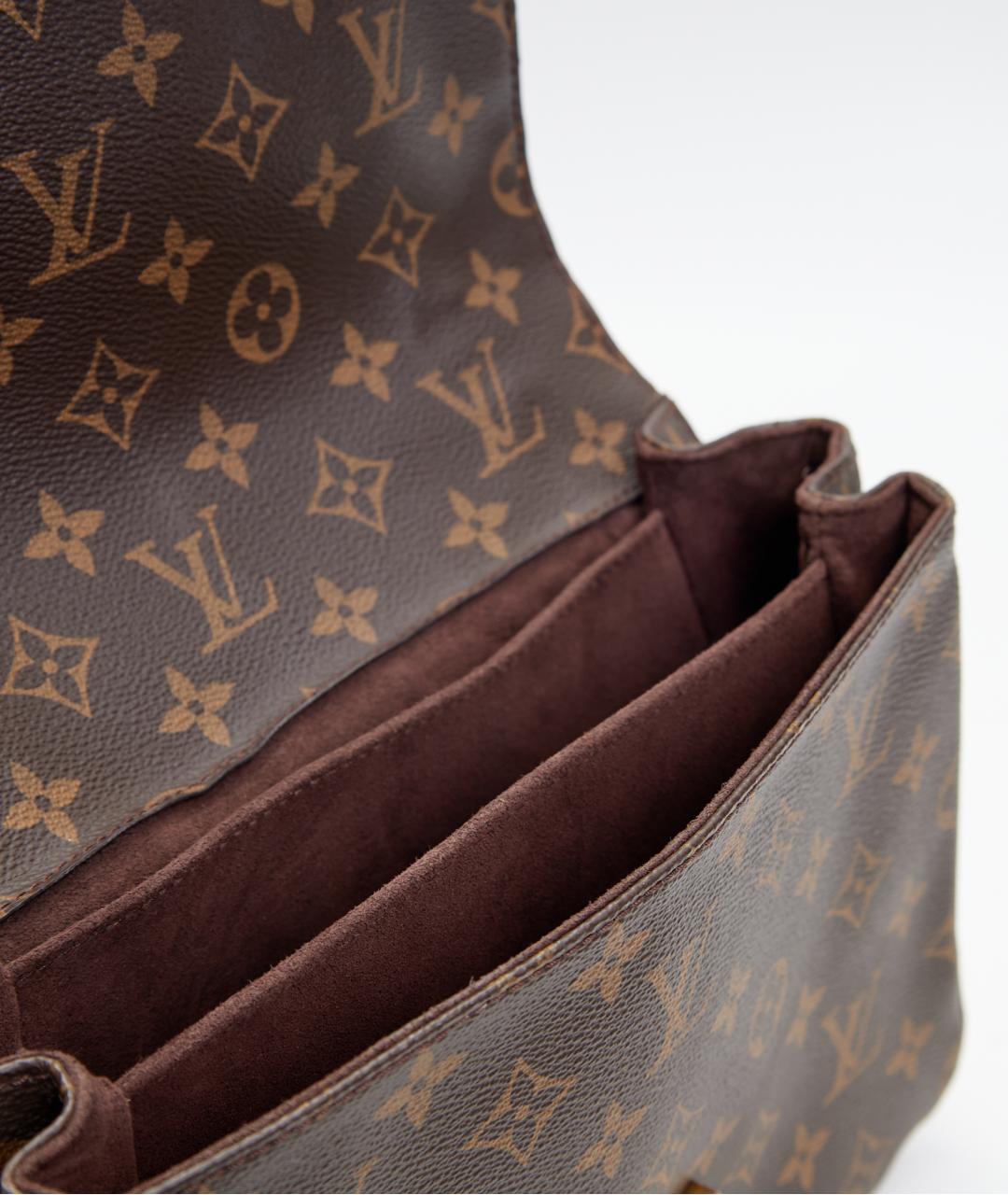 LOUIS VUITTON Коричневая сумка через плечо из канвы, фото 5