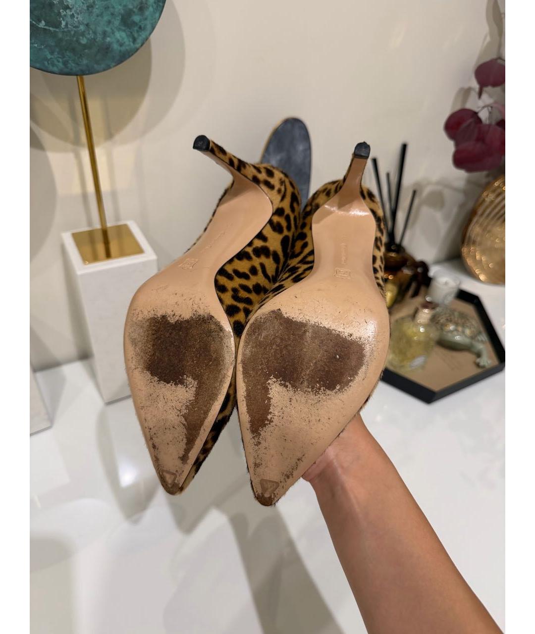 GIANVITO ROSSI Бежевые туфли, фото 4