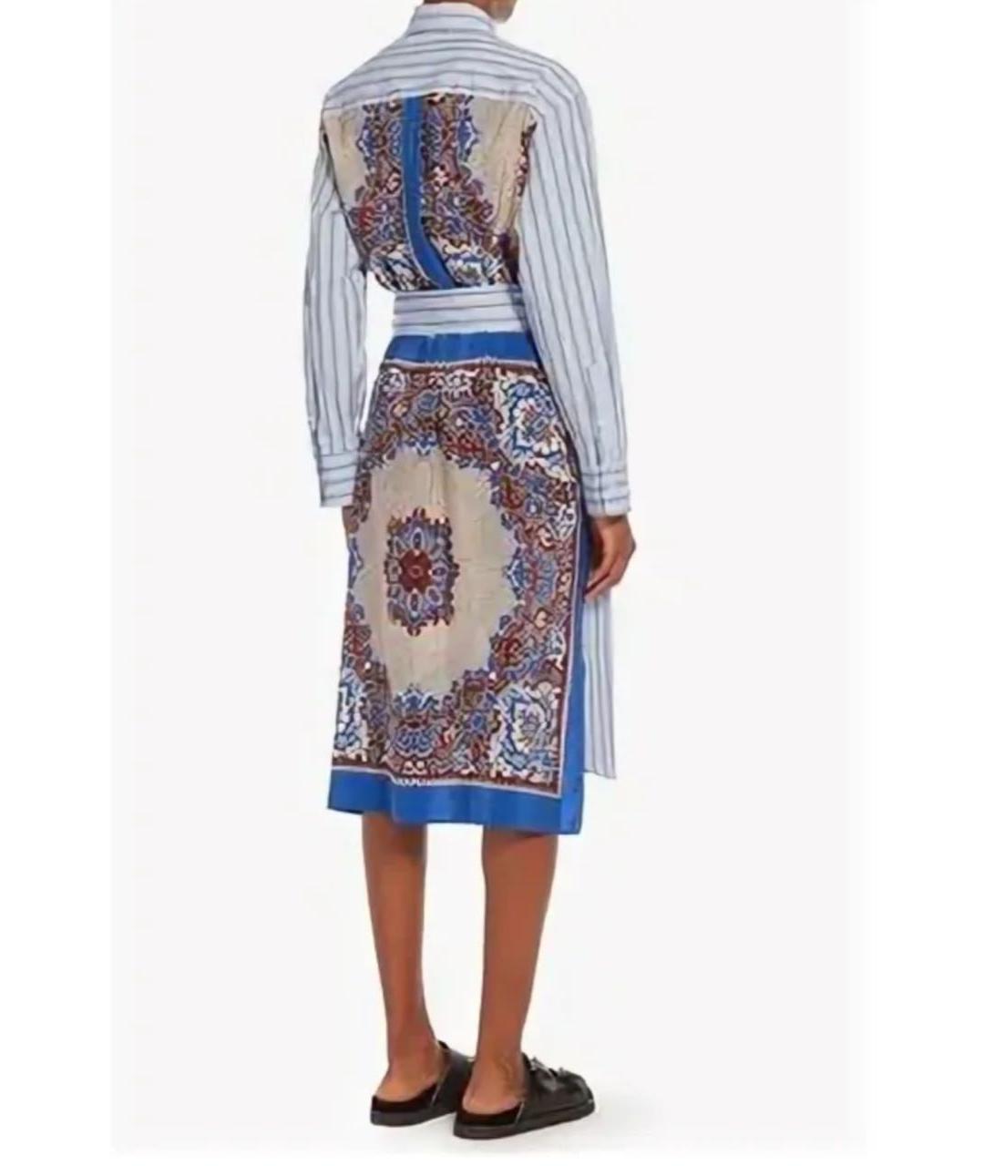 WEEKEND MAX MARA Мульти хлопковое повседневное платье, фото 5