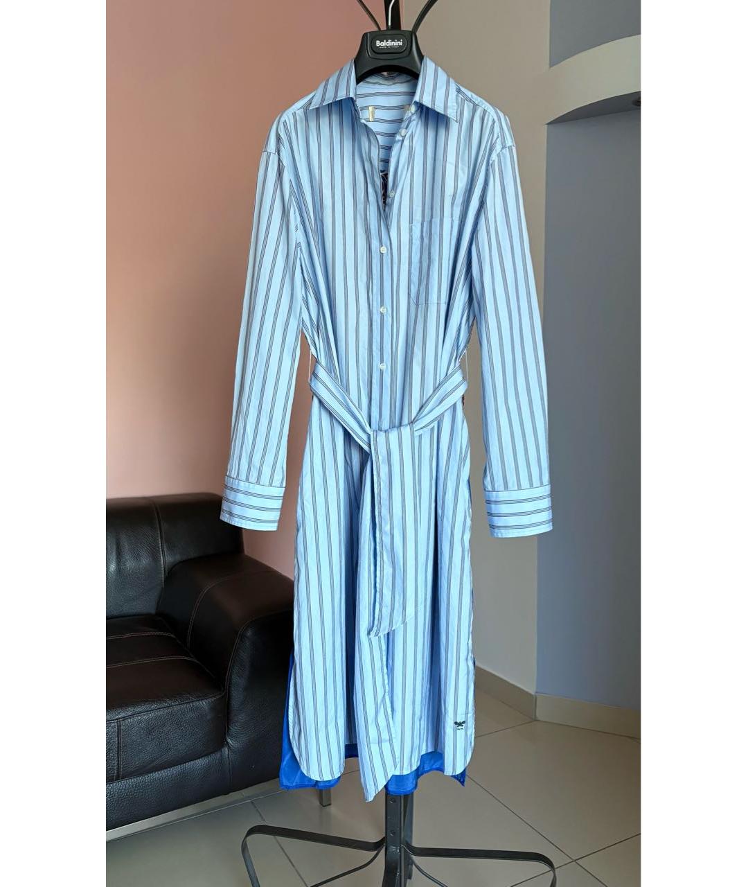 WEEKEND MAX MARA Мульти хлопковое повседневное платье, фото 6