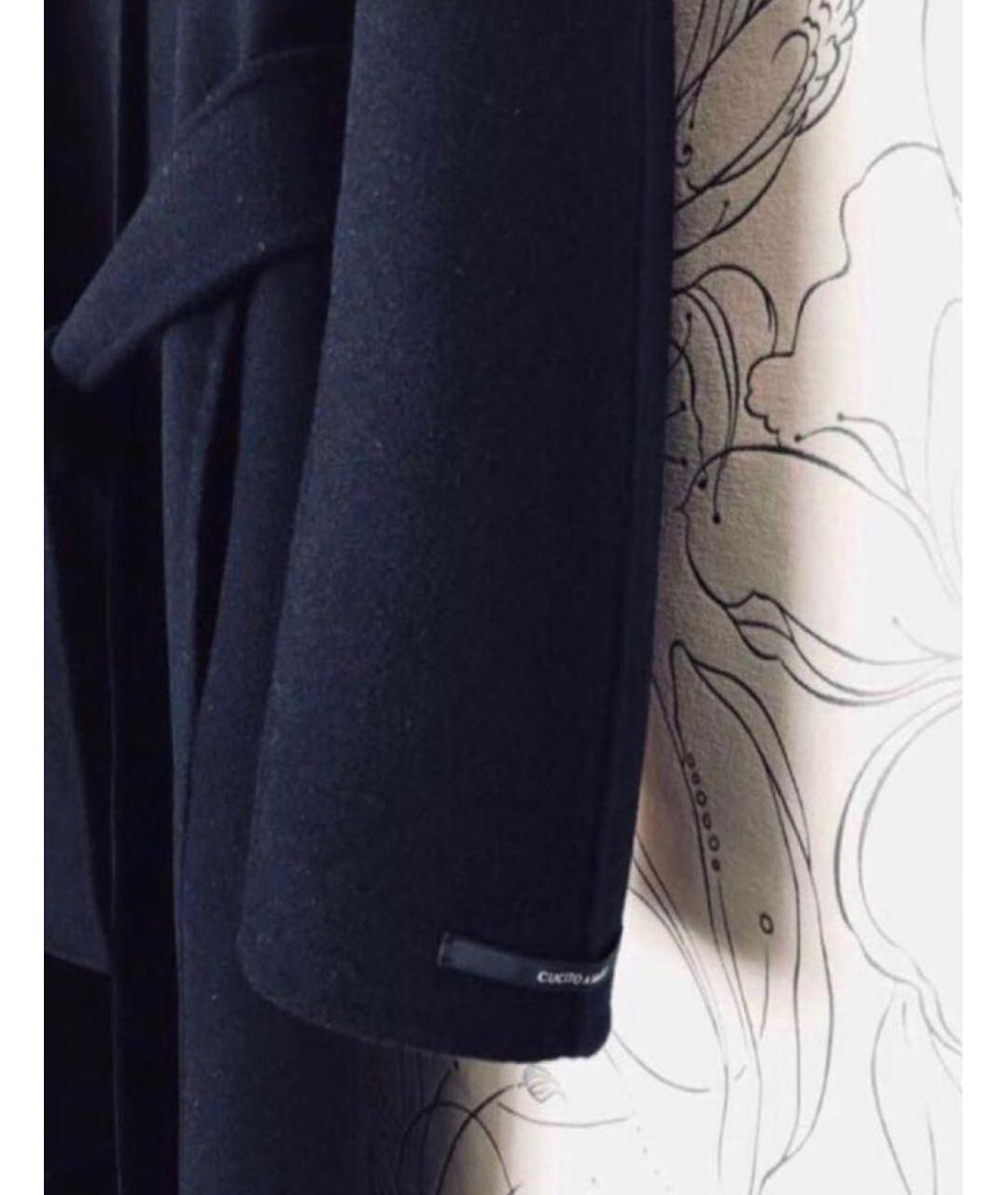 'S MAX MARA Темно-синее шерстяное пальто, фото 4