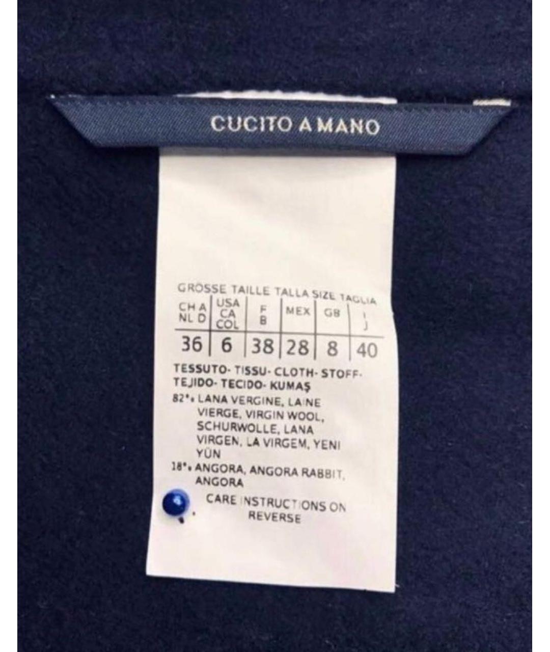 'S MAX MARA Темно-синее шерстяное пальто, фото 5