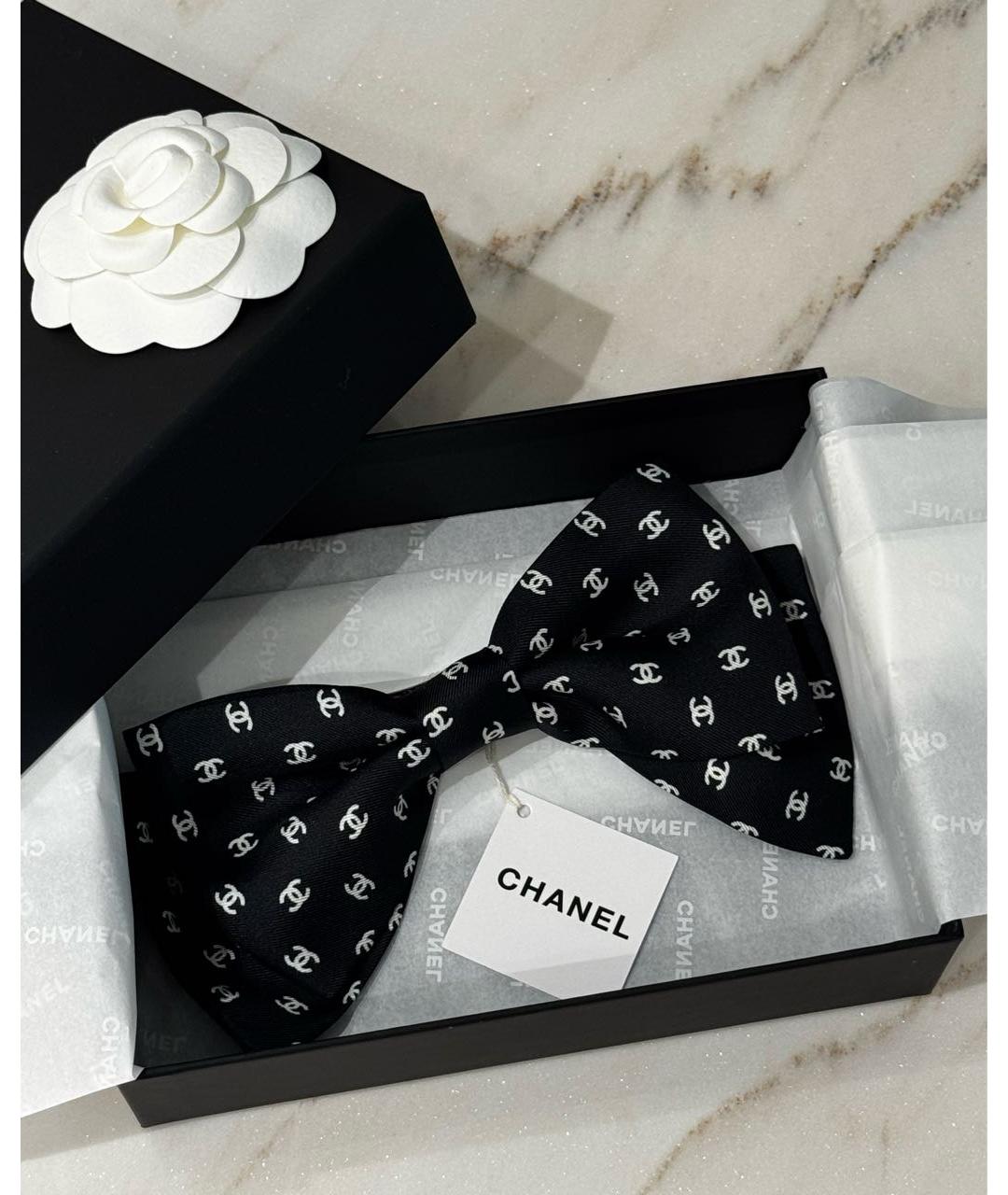 CHANEL Черная заколка, фото 3