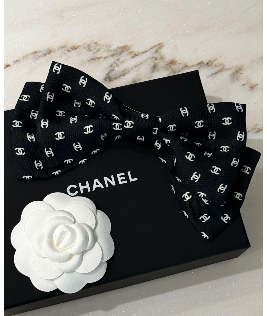 CHANEL Черная заколка, фото 2