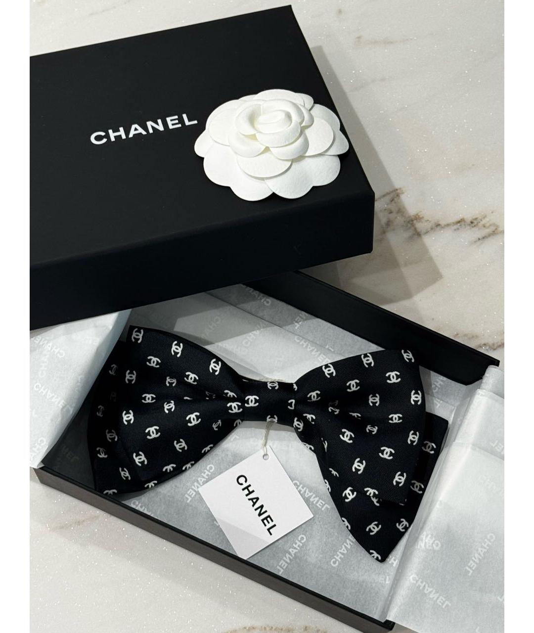 CHANEL Черная заколка, фото 5