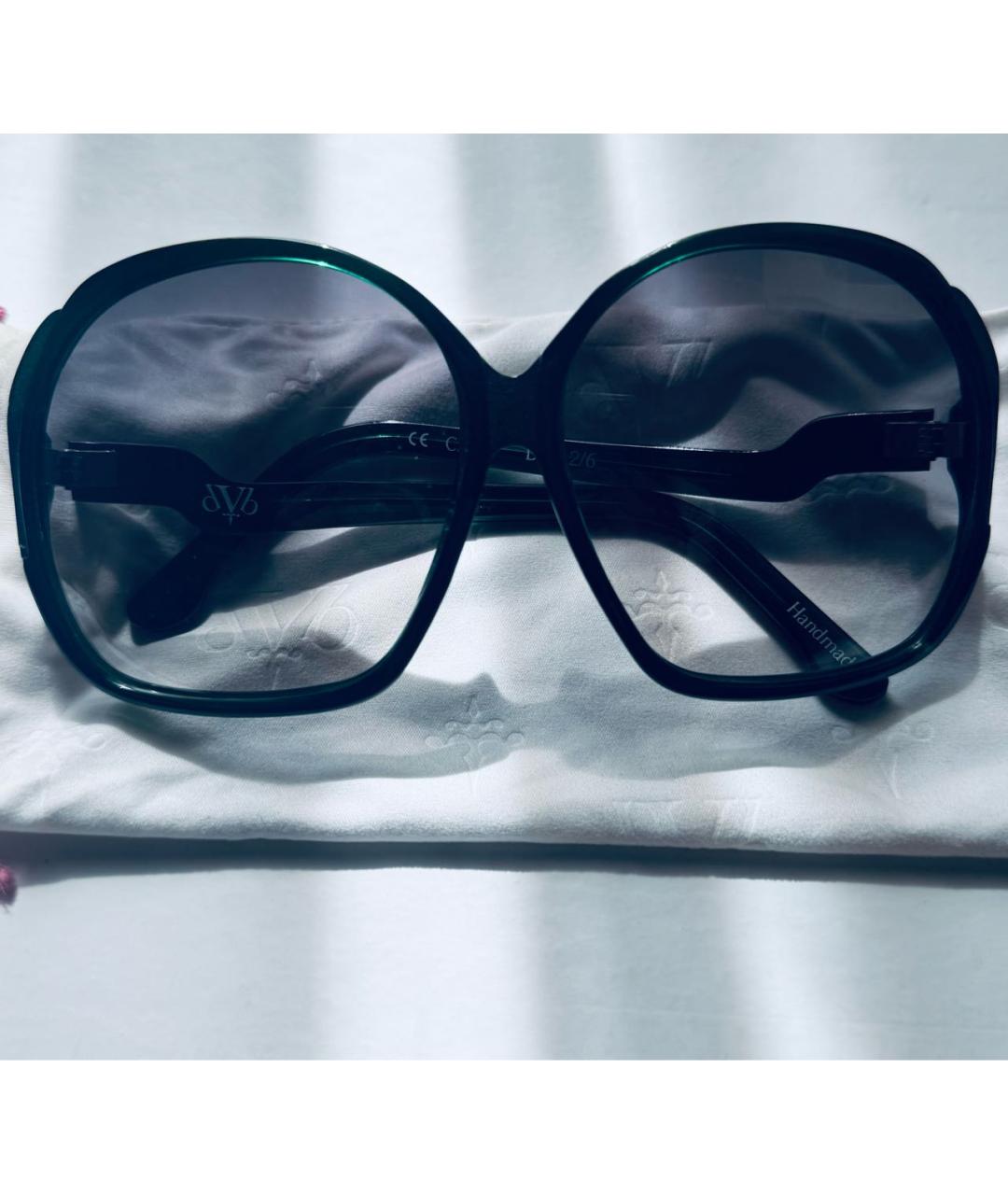VICTORIA BECKHAM Зеленые пластиковые солнцезащитные очки, фото 2