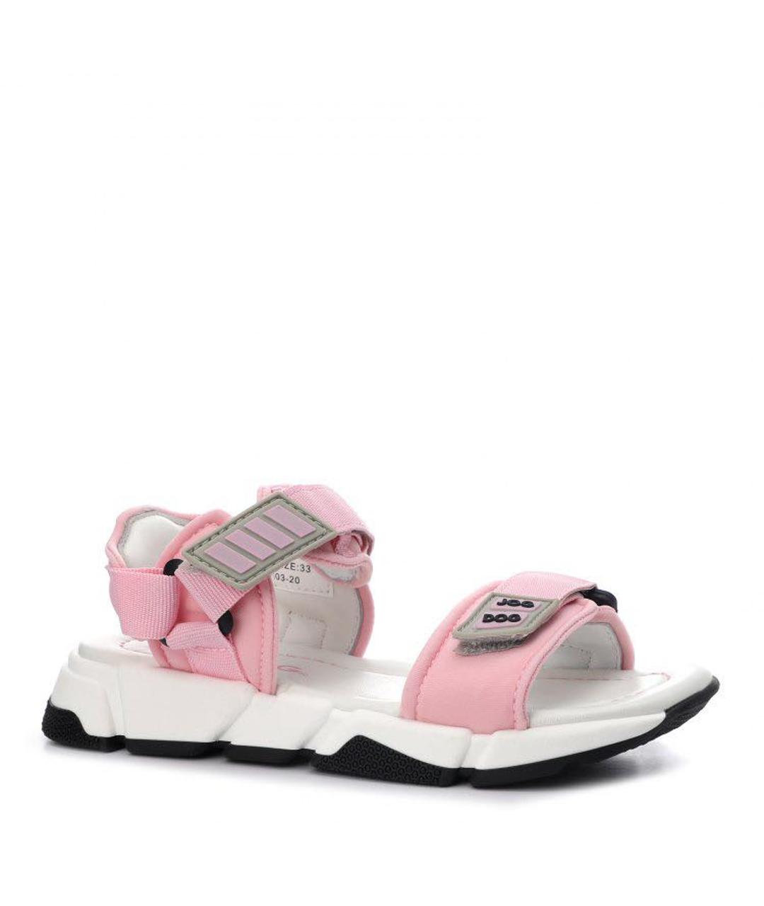 JOG DOG Розовые текстильные сандалии и шлепанцы, фото 1