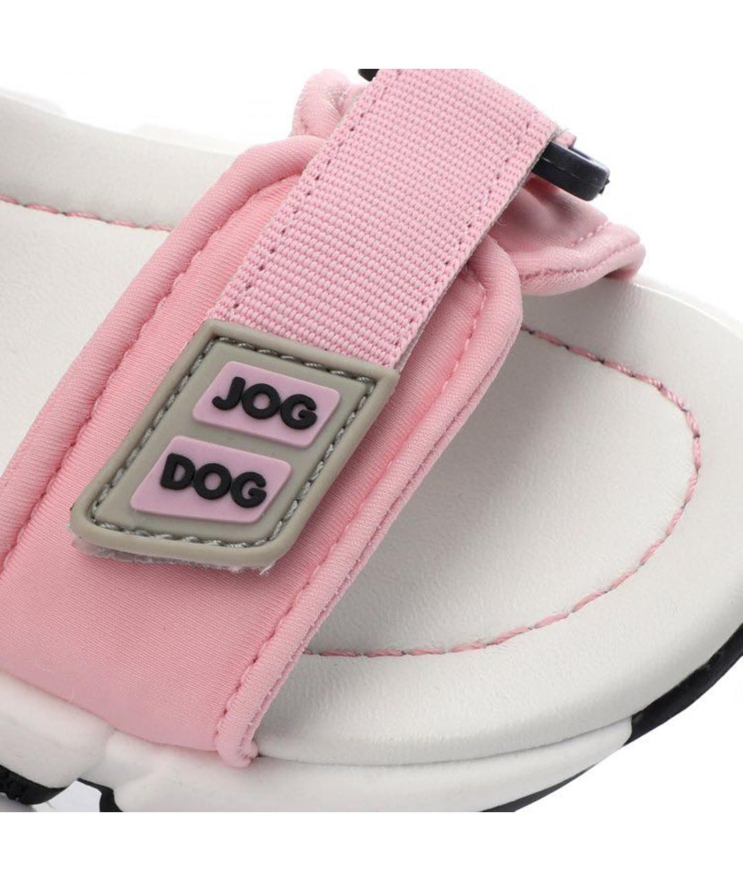 JOG DOG Розовые текстильные сандалии и шлепанцы, фото 3