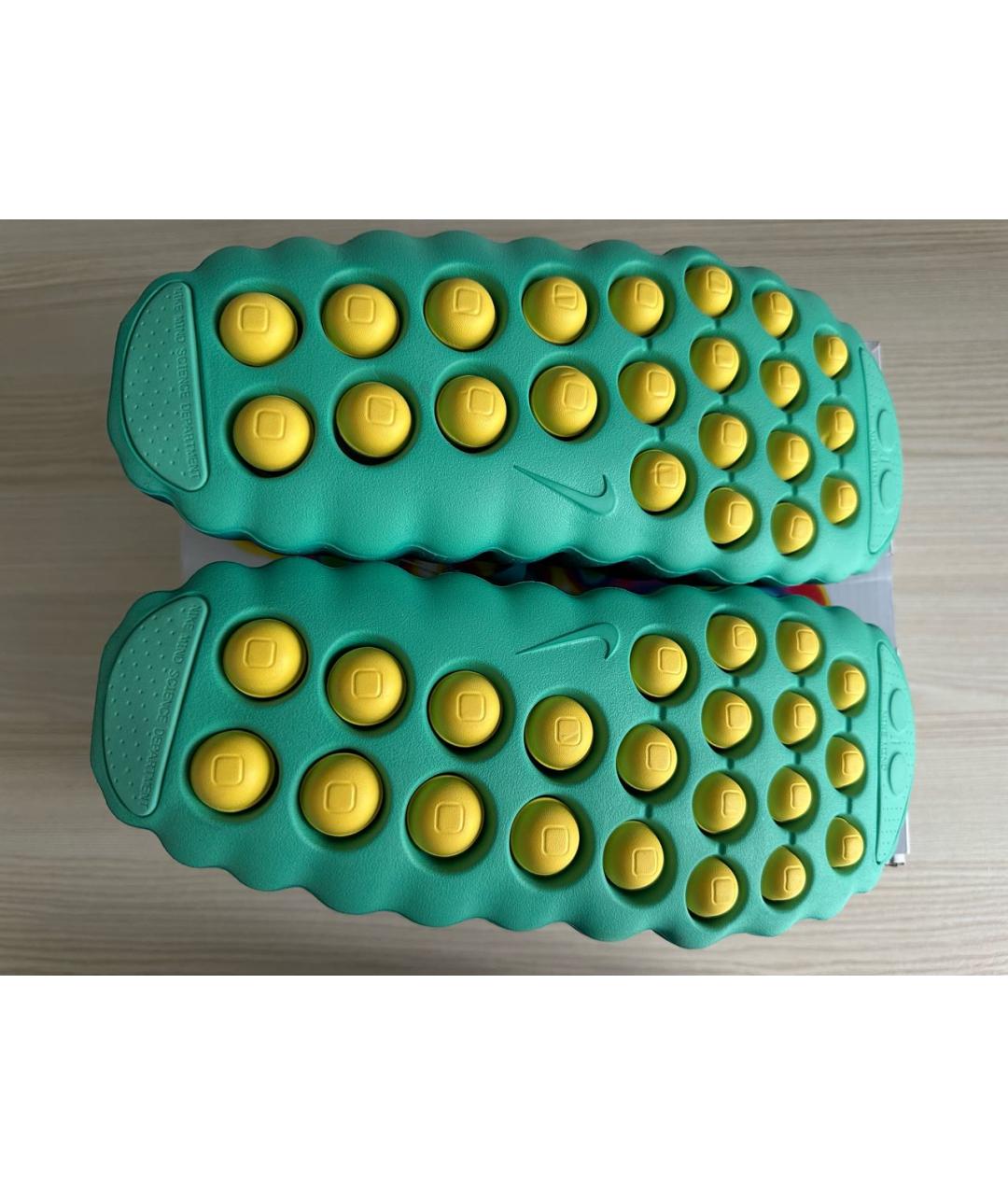 NIKE Зеленые шлепанцы, фото 3
