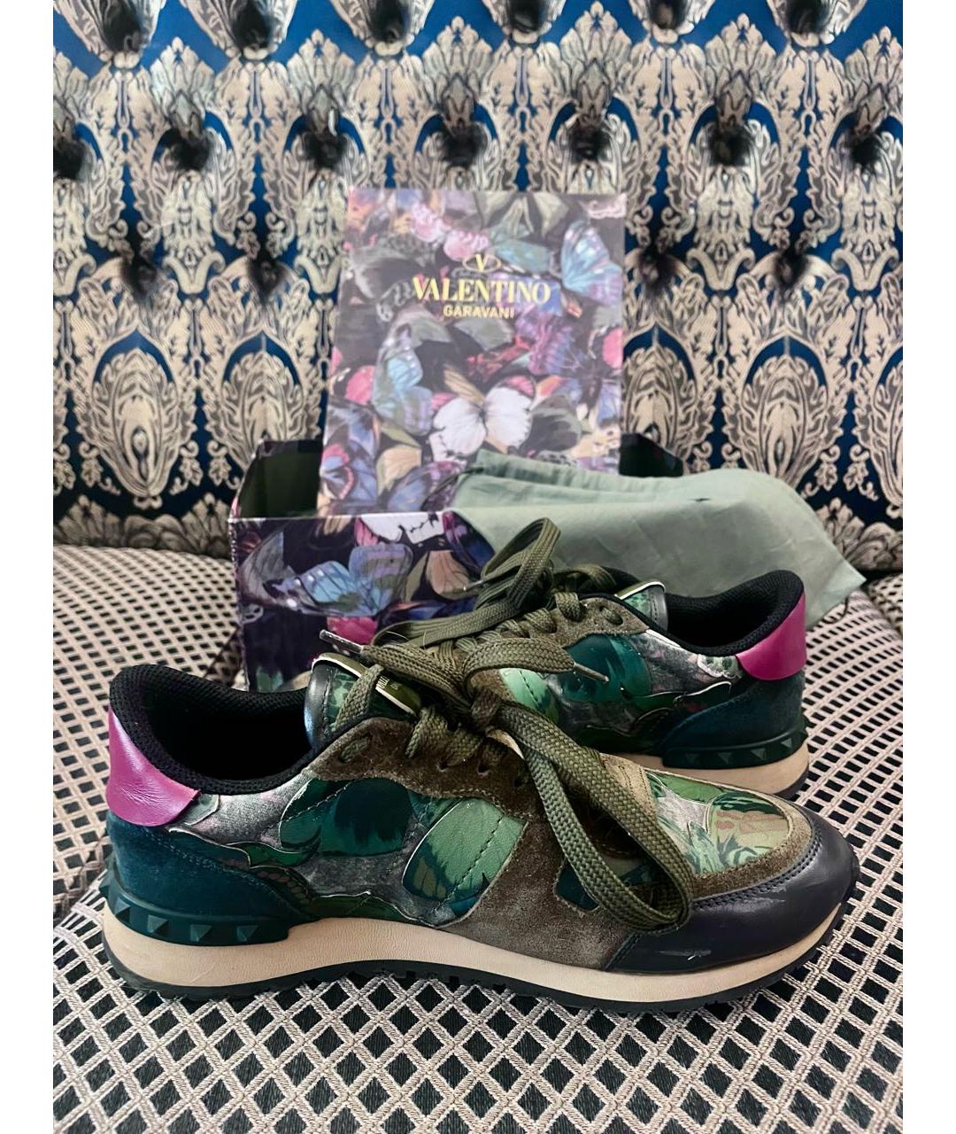 VALENTINO Мульти кожаные кроссовки, фото 5