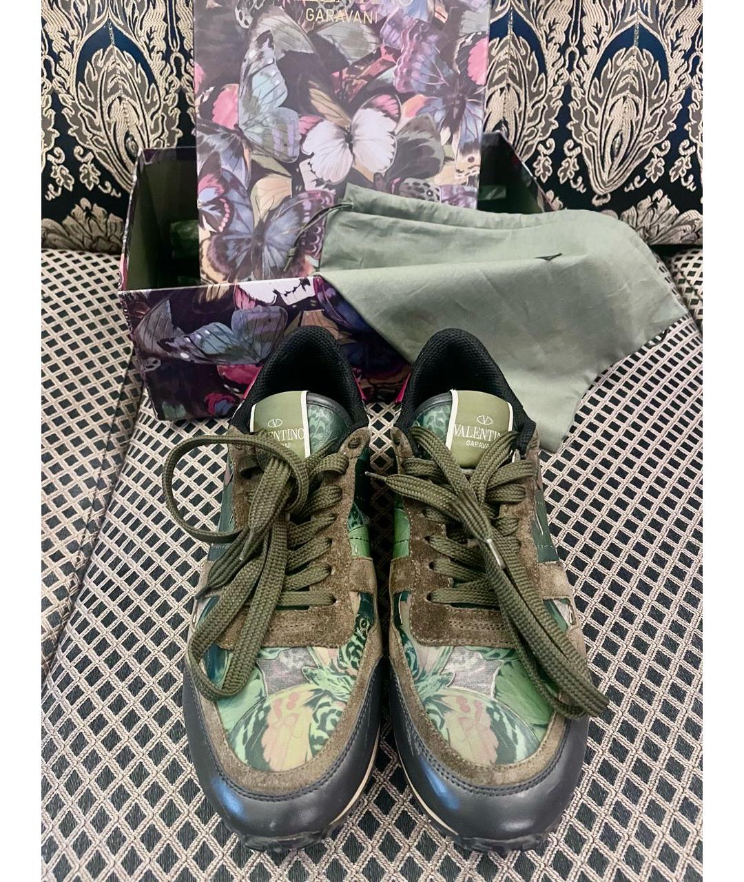 VALENTINO Мульти кожаные кроссовки, фото 2