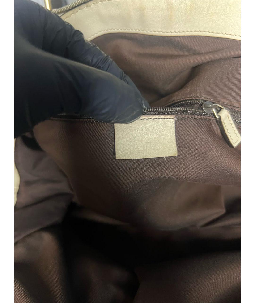 GUCCI Бежевая сумка тоут, фото 3
