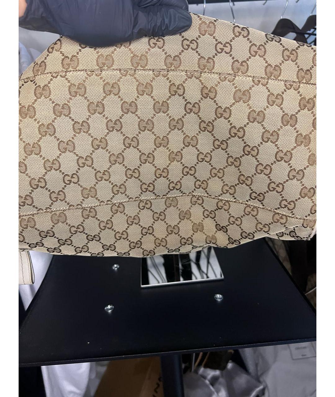 GUCCI Бежевая сумка тоут, фото 5