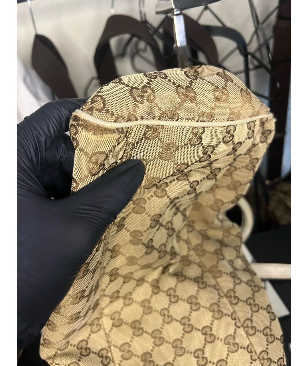 GUCCI Бежевая сумка тоут, фото 7