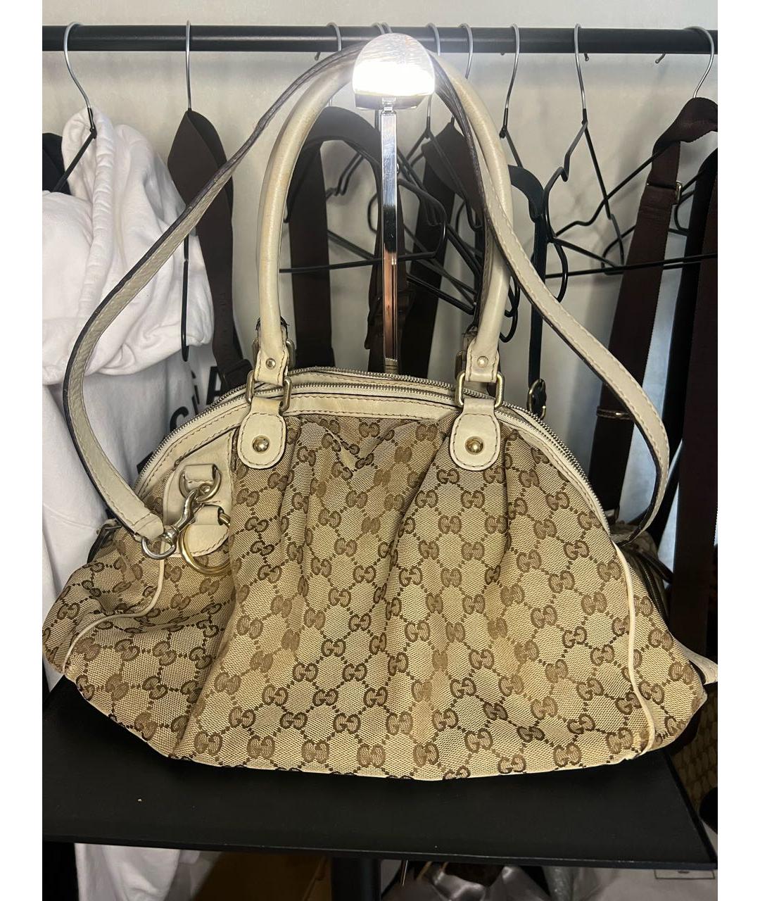 GUCCI Бежевая сумка тоут, фото 2