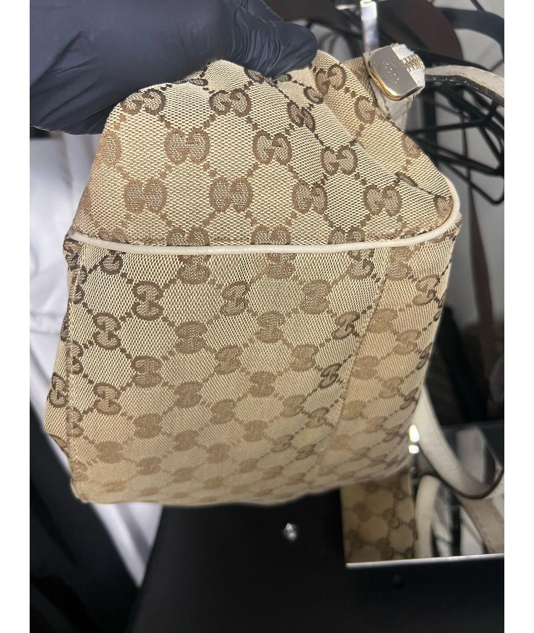 GUCCI Бежевая сумка тоут, фото 6