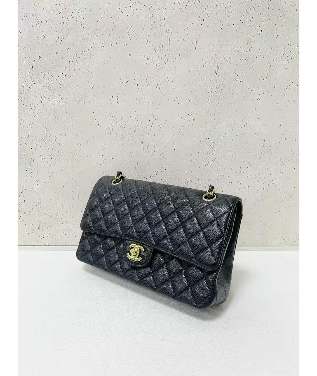 CHANEL Черная кожаная сумка через плечо, фото 3
