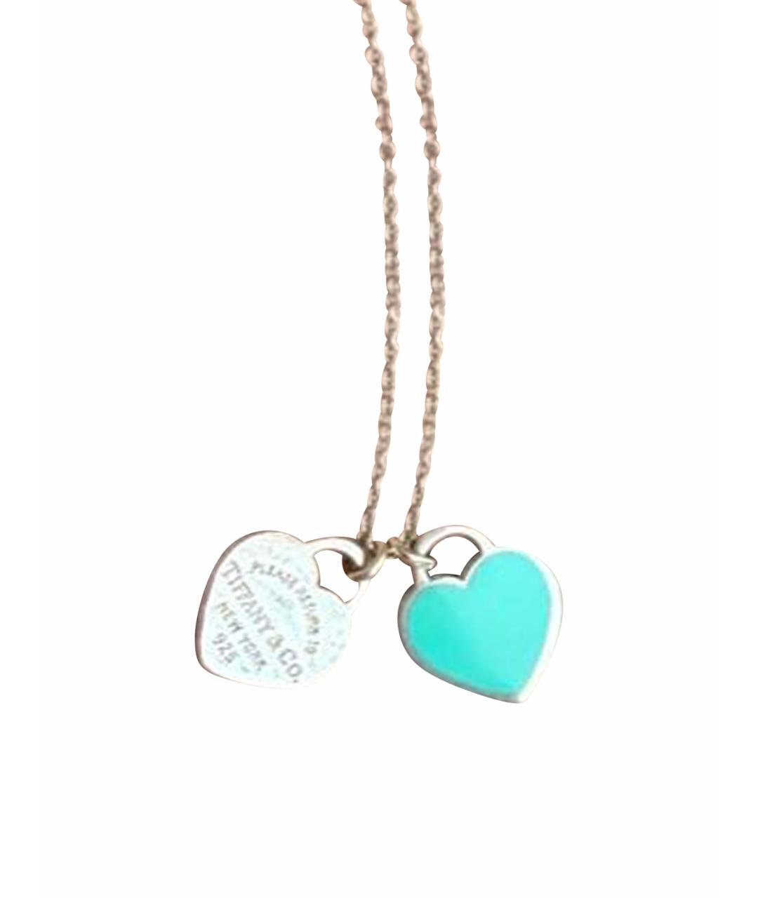 TIFFANY&CO Бирюзовая серебряная подвеска, фото 1