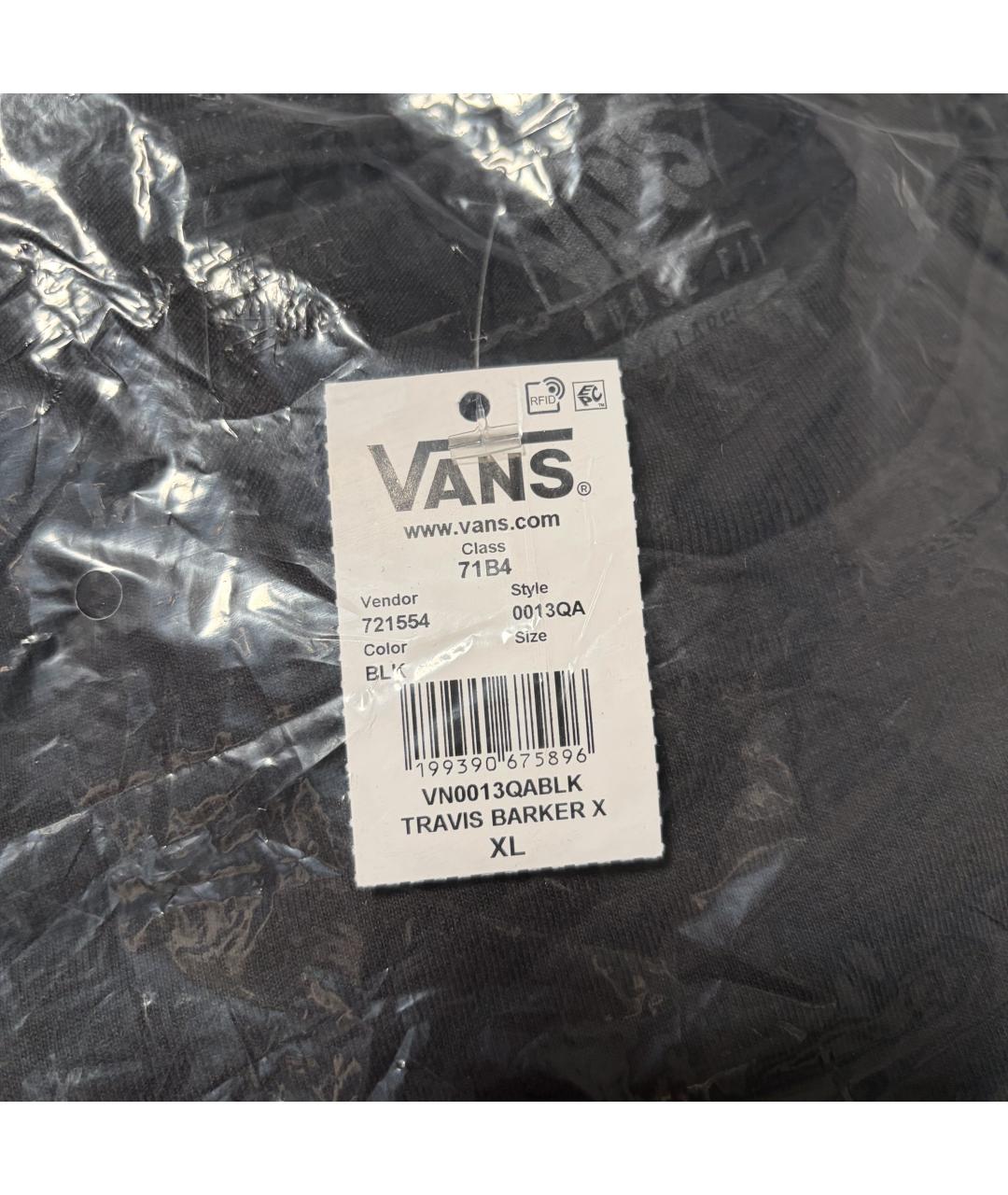 VANS Черная хлопковая футболка, фото 9