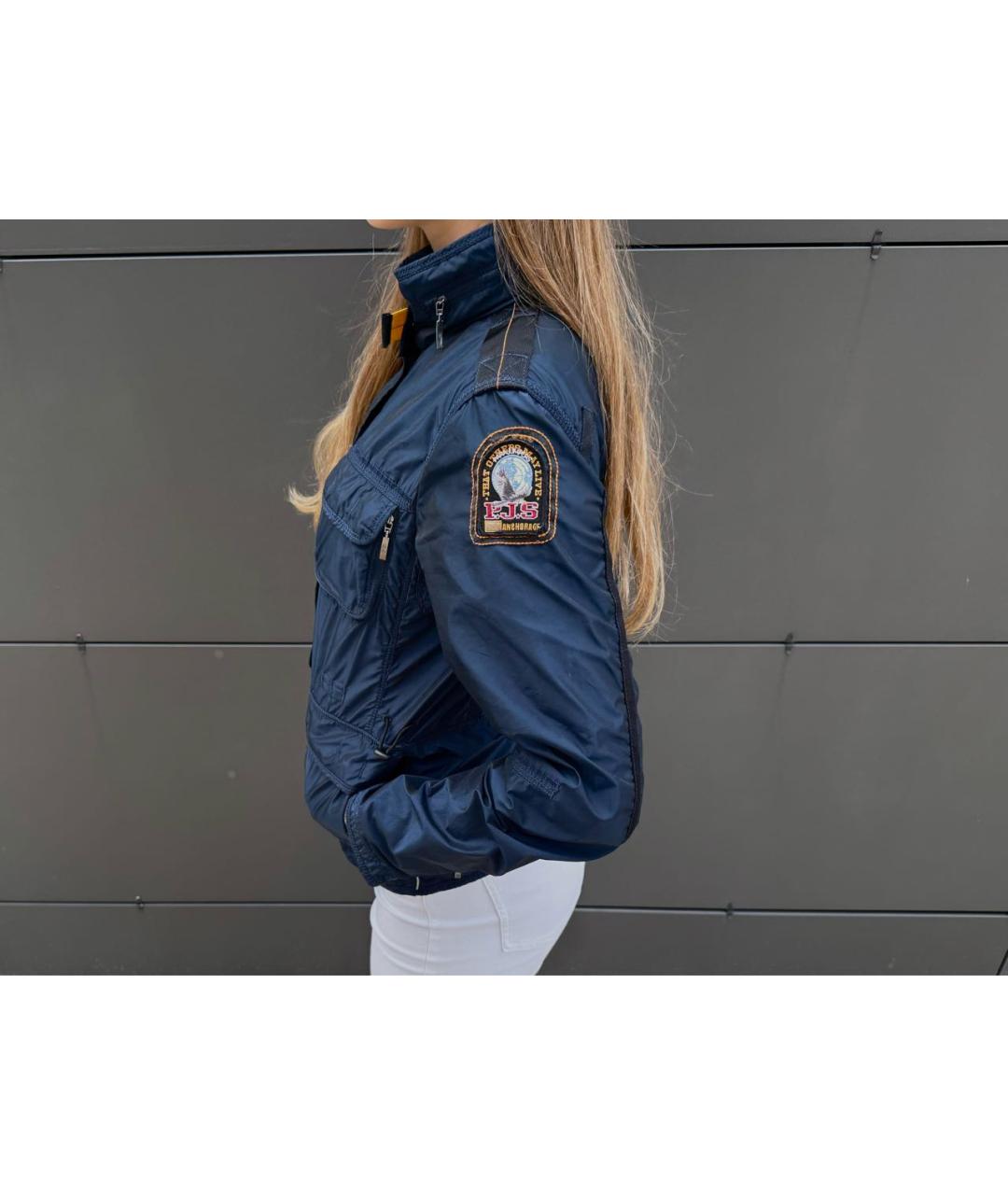 PARAJUMPERS Темно-синяя полиэстеровая куртка, фото 4