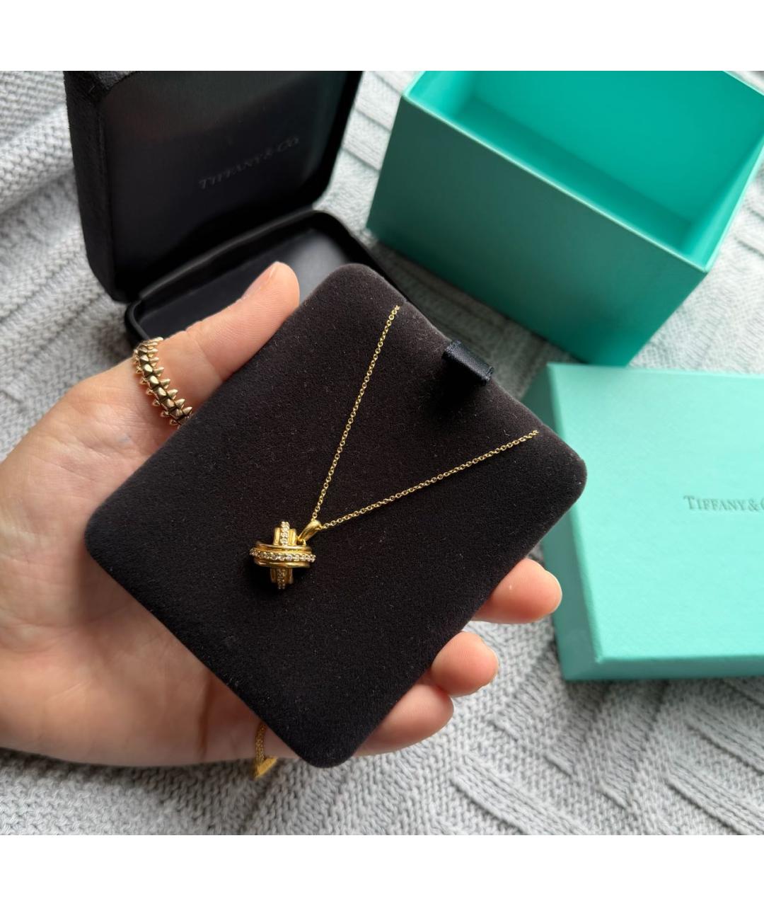 TIFFANY&CO Золотой кулон из желтого золота, фото 5
