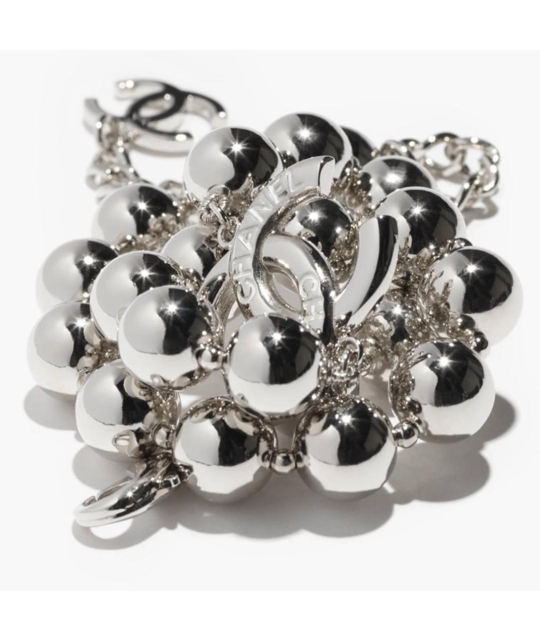 CHANEL Серебряное металлическое колье, фото 2