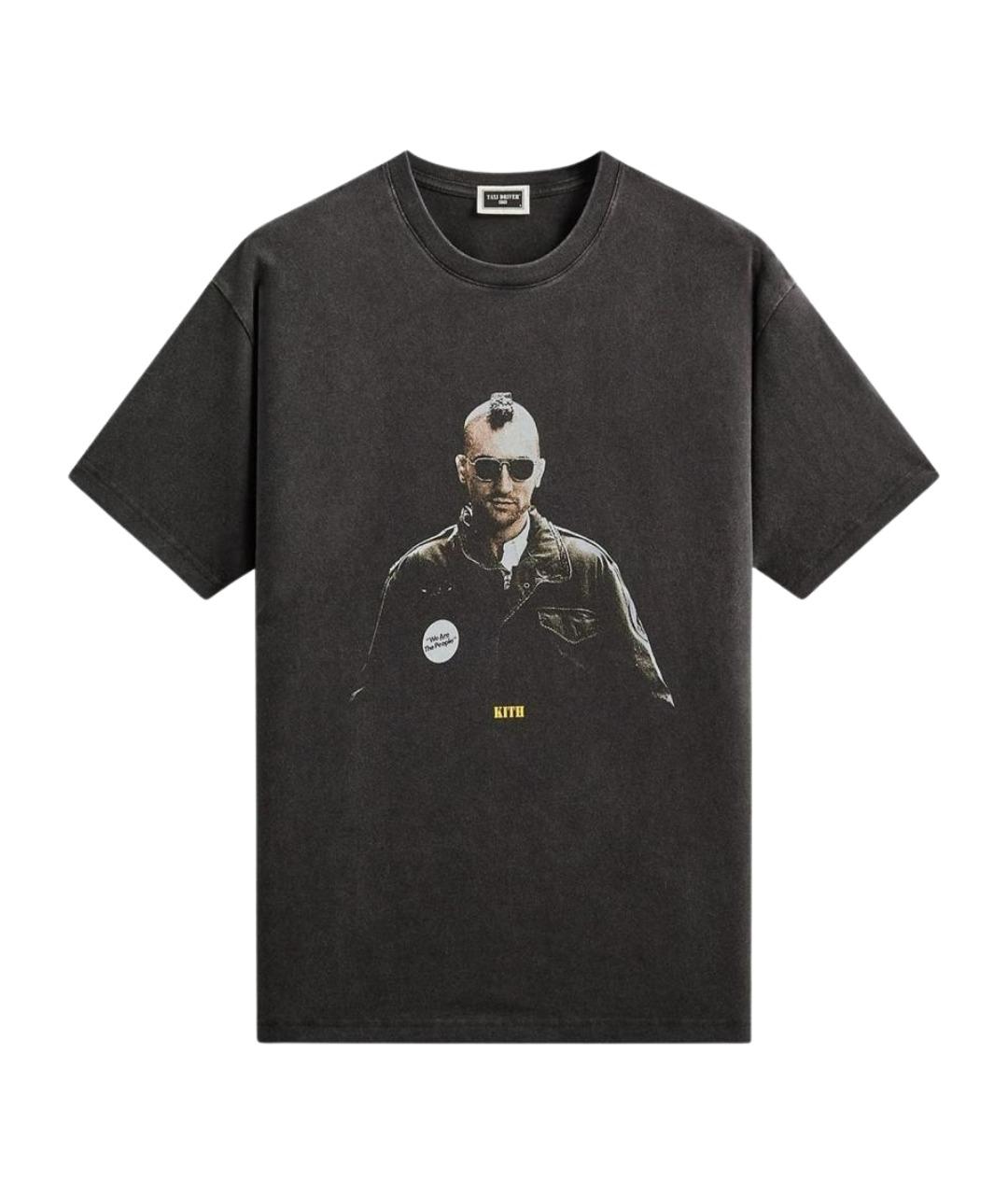 KITH Черная хлопковая футболка, фото 1
