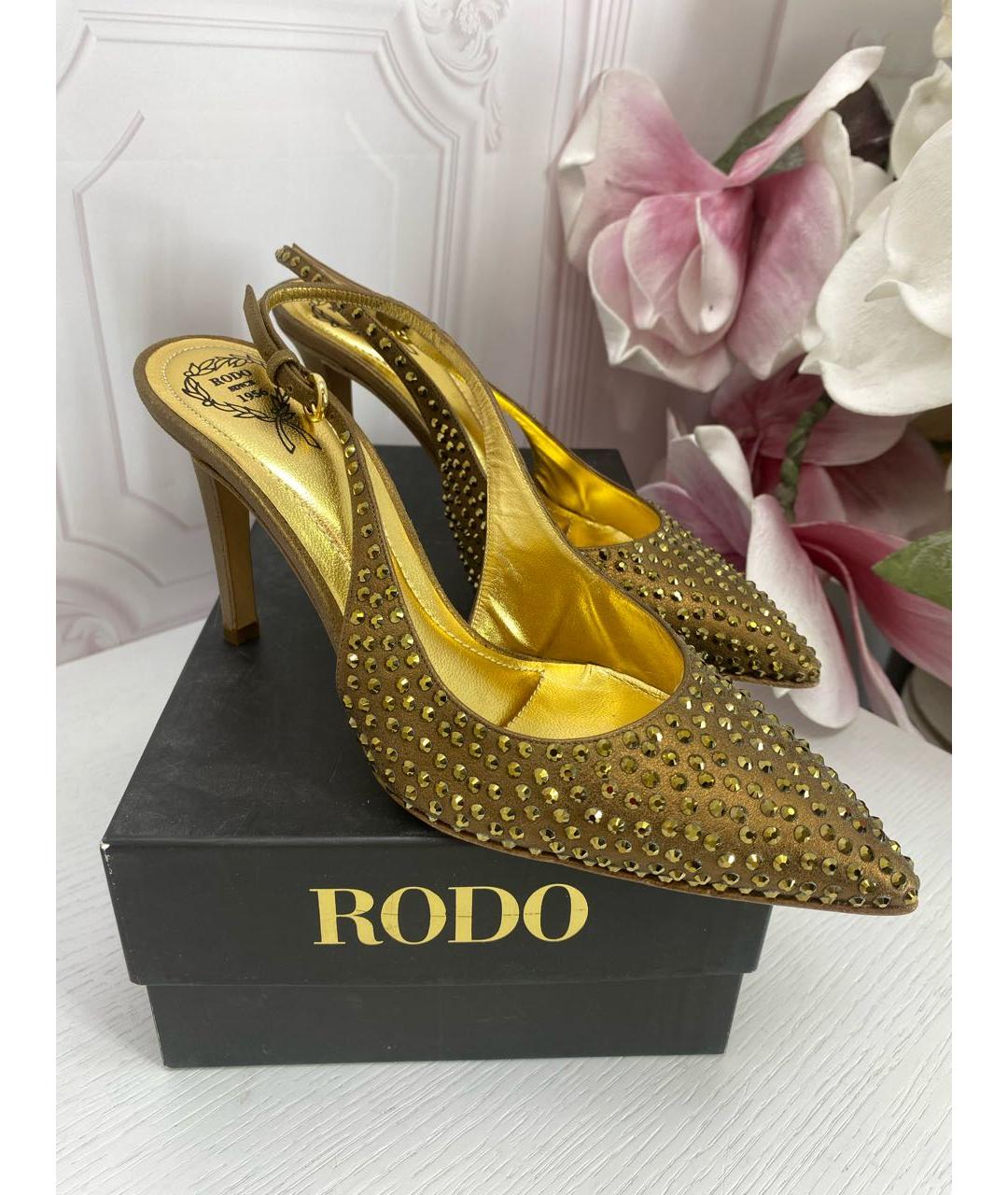 rodo Золотые кожаные туфли, фото 8
