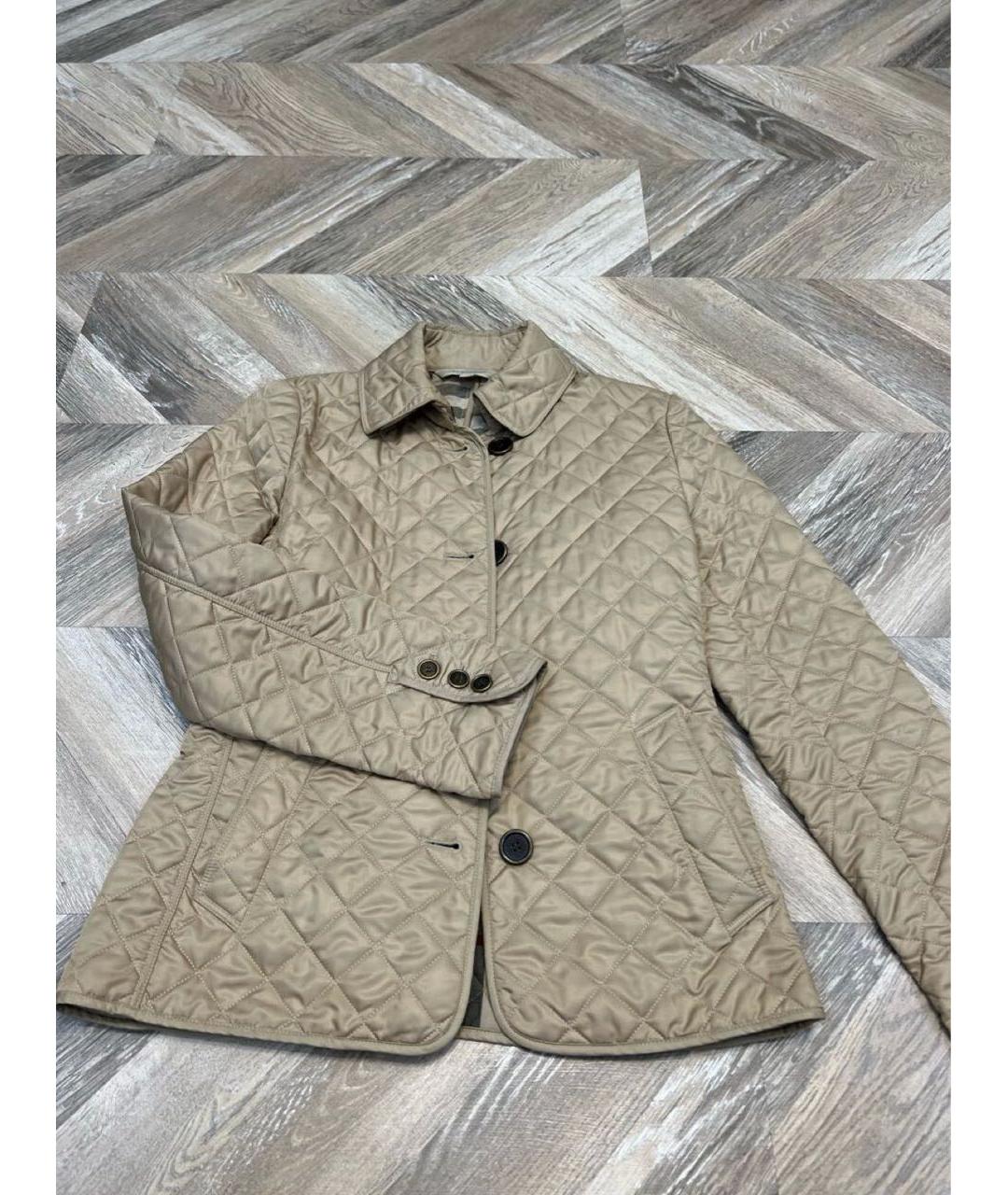 BURBERRY Бежевая хлопковая куртка, фото 5