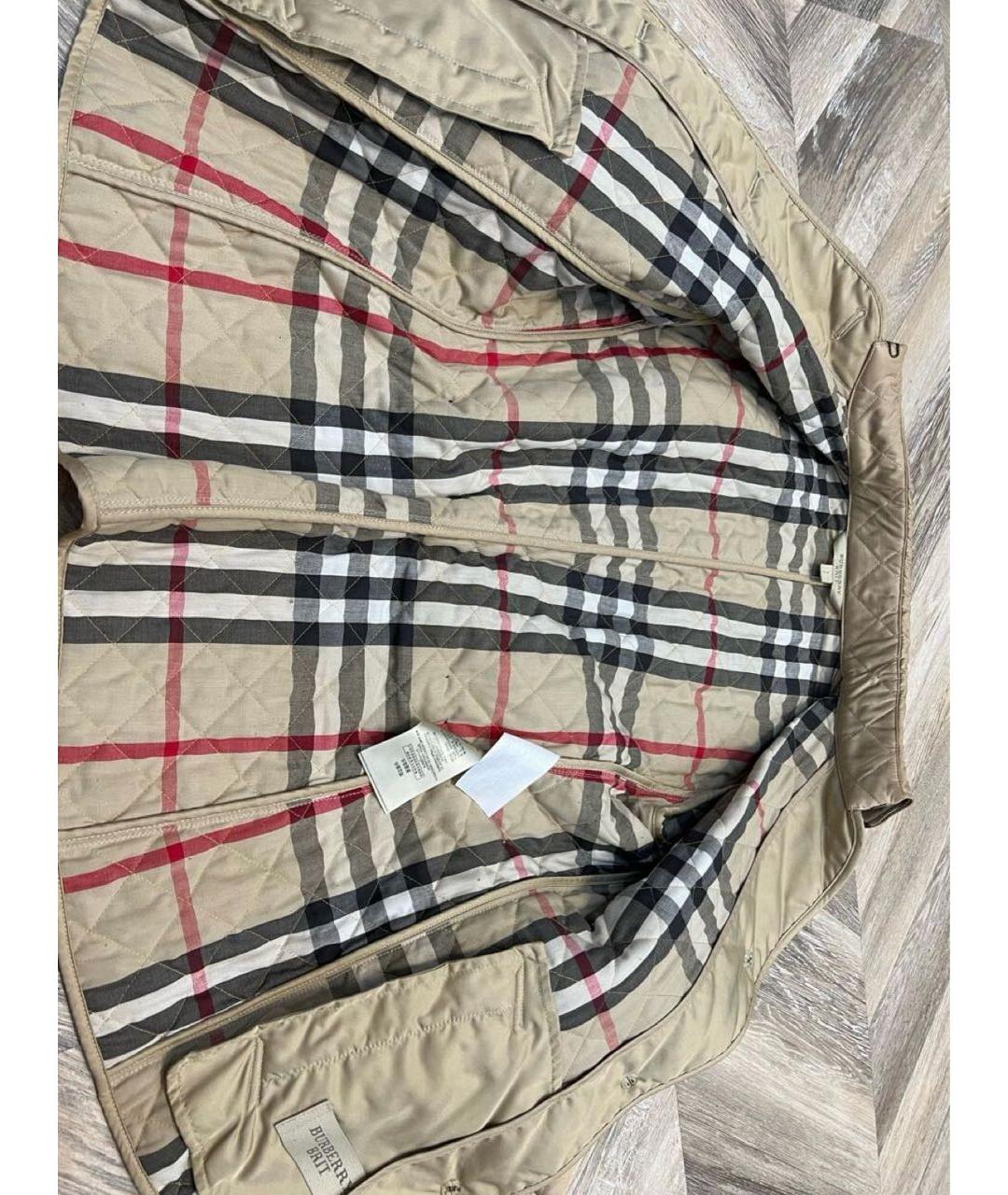 BURBERRY Бежевая хлопковая куртка, фото 8