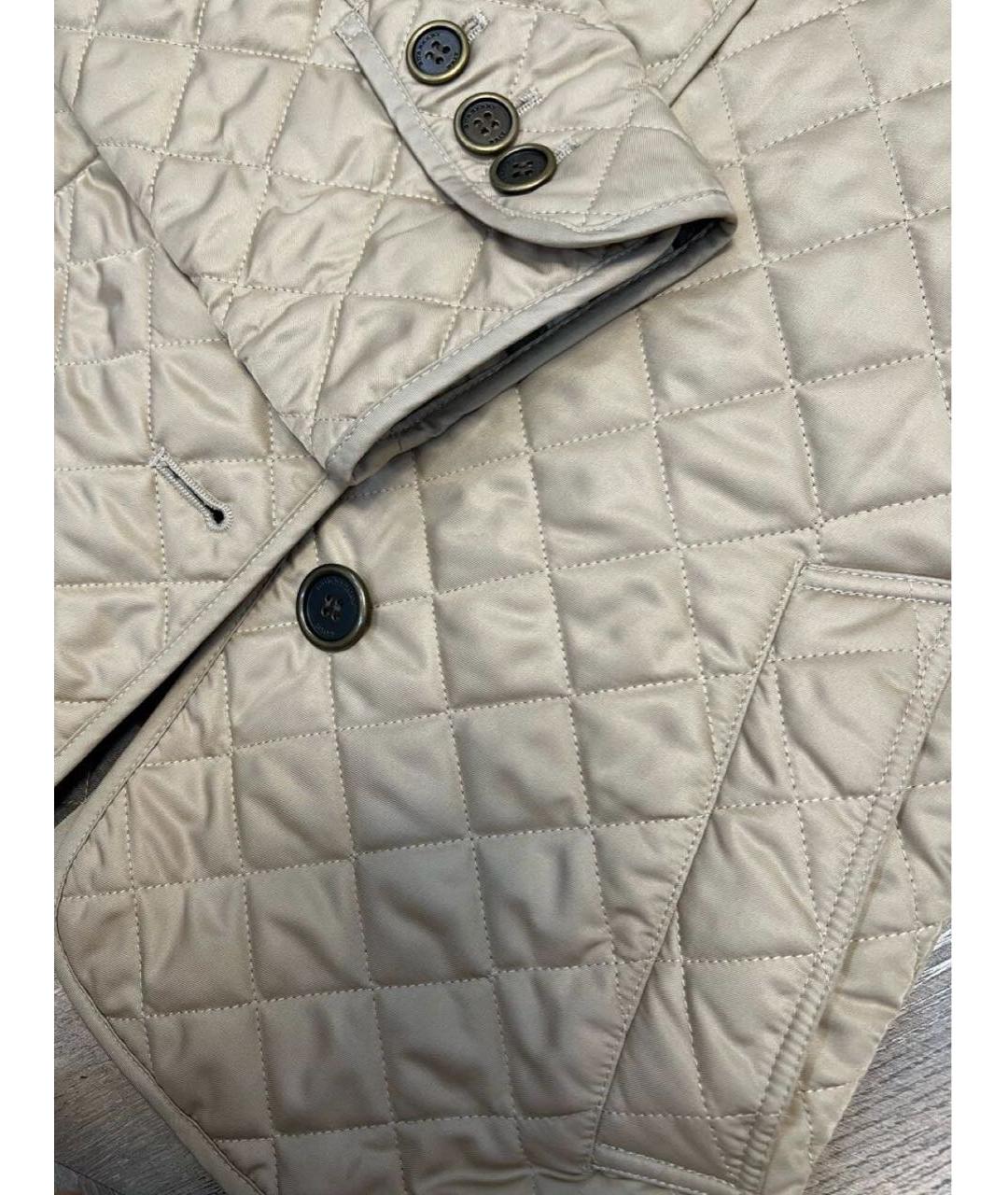 BURBERRY Бежевая хлопковая куртка, фото 6