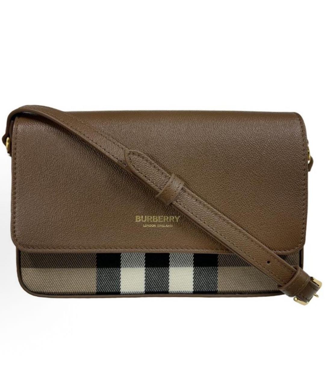 BURBERRY Коричневая сумка через плечо, фото 5