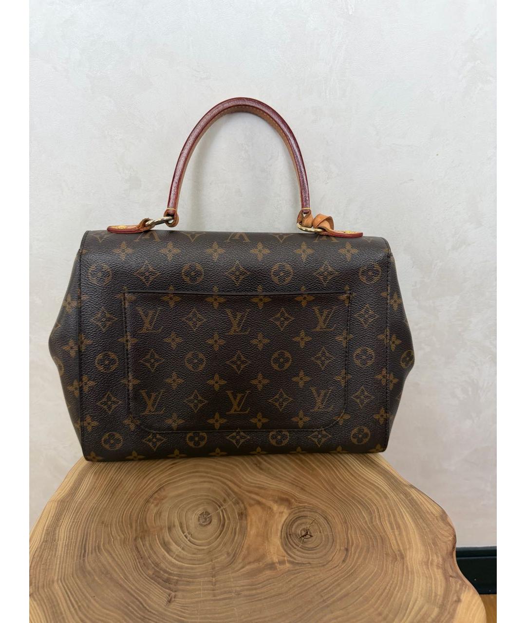 LOUIS VUITTON Коричневая сумка с короткими ручками из канвы, фото 3