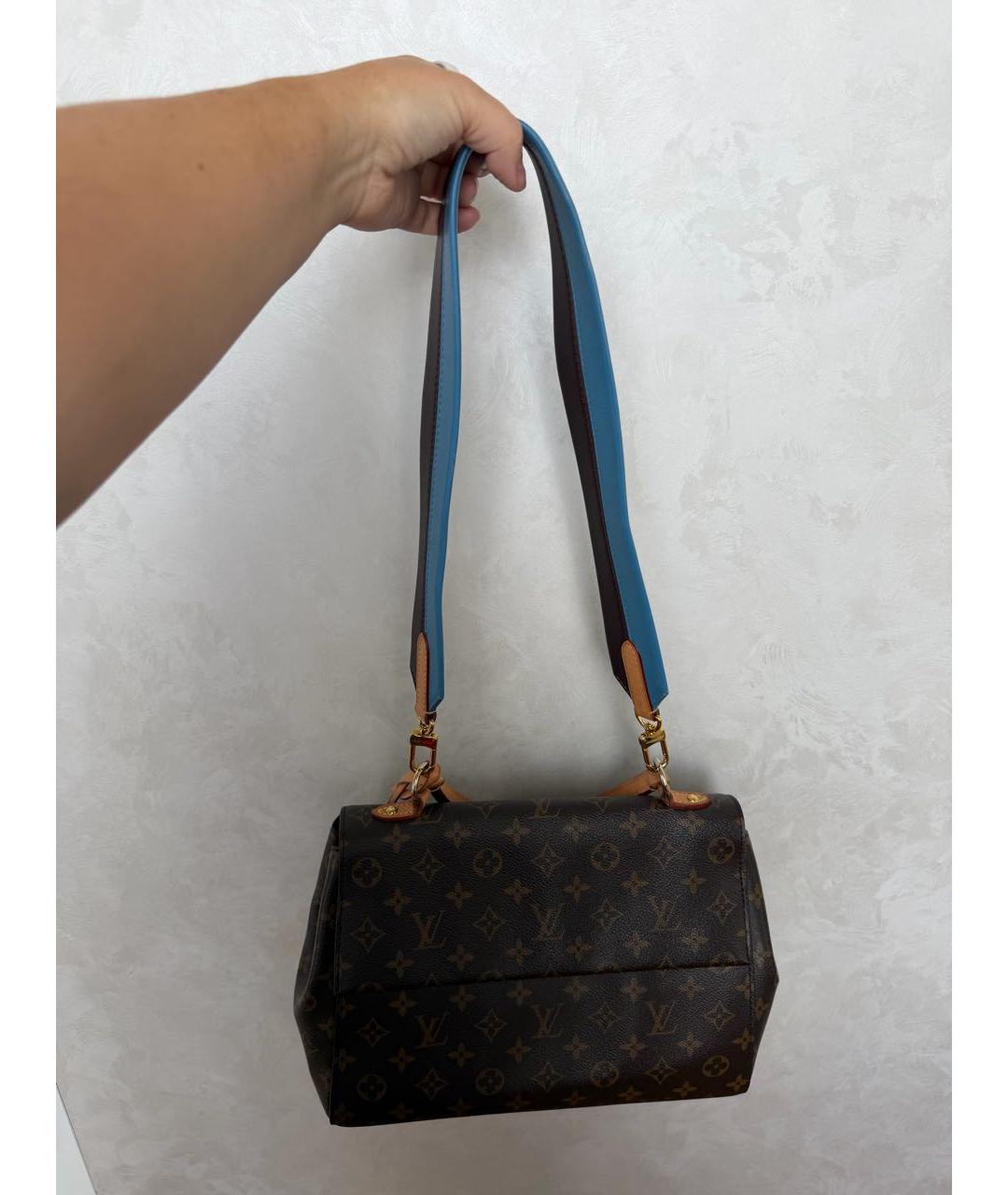 LOUIS VUITTON Коричневая сумка с короткими ручками из канвы, фото 5