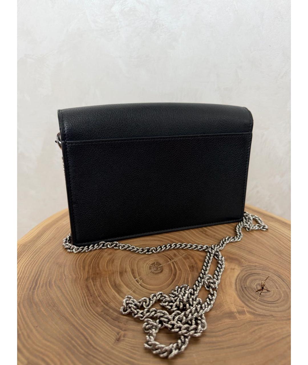 LOUIS VUITTON Черная кожаная сумка с короткими ручками, фото 3
