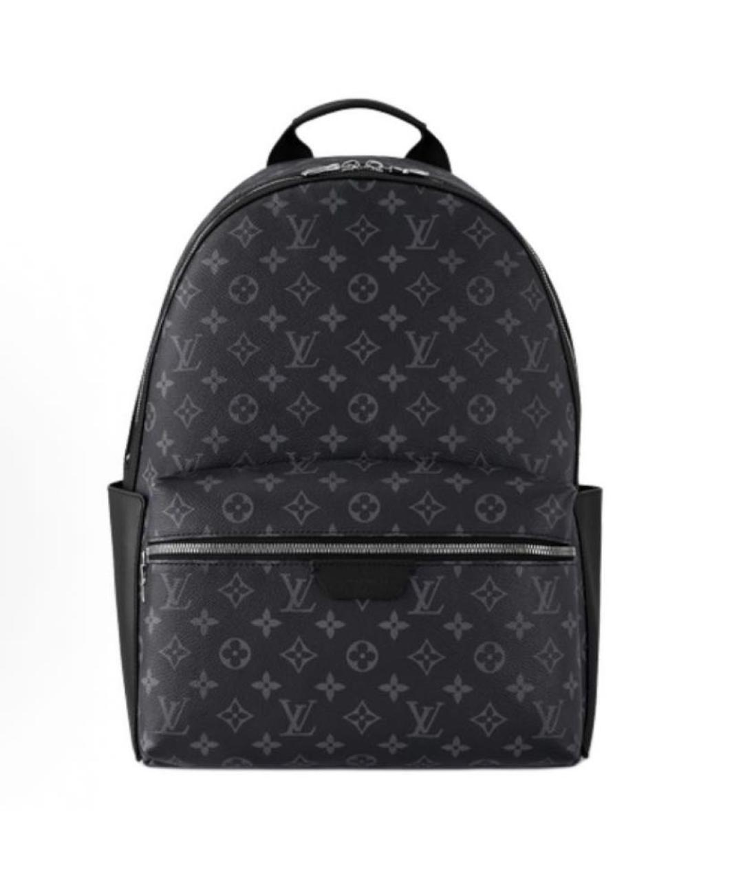 LOUIS VUITTON Черный рюкзак из канвы, фото 5