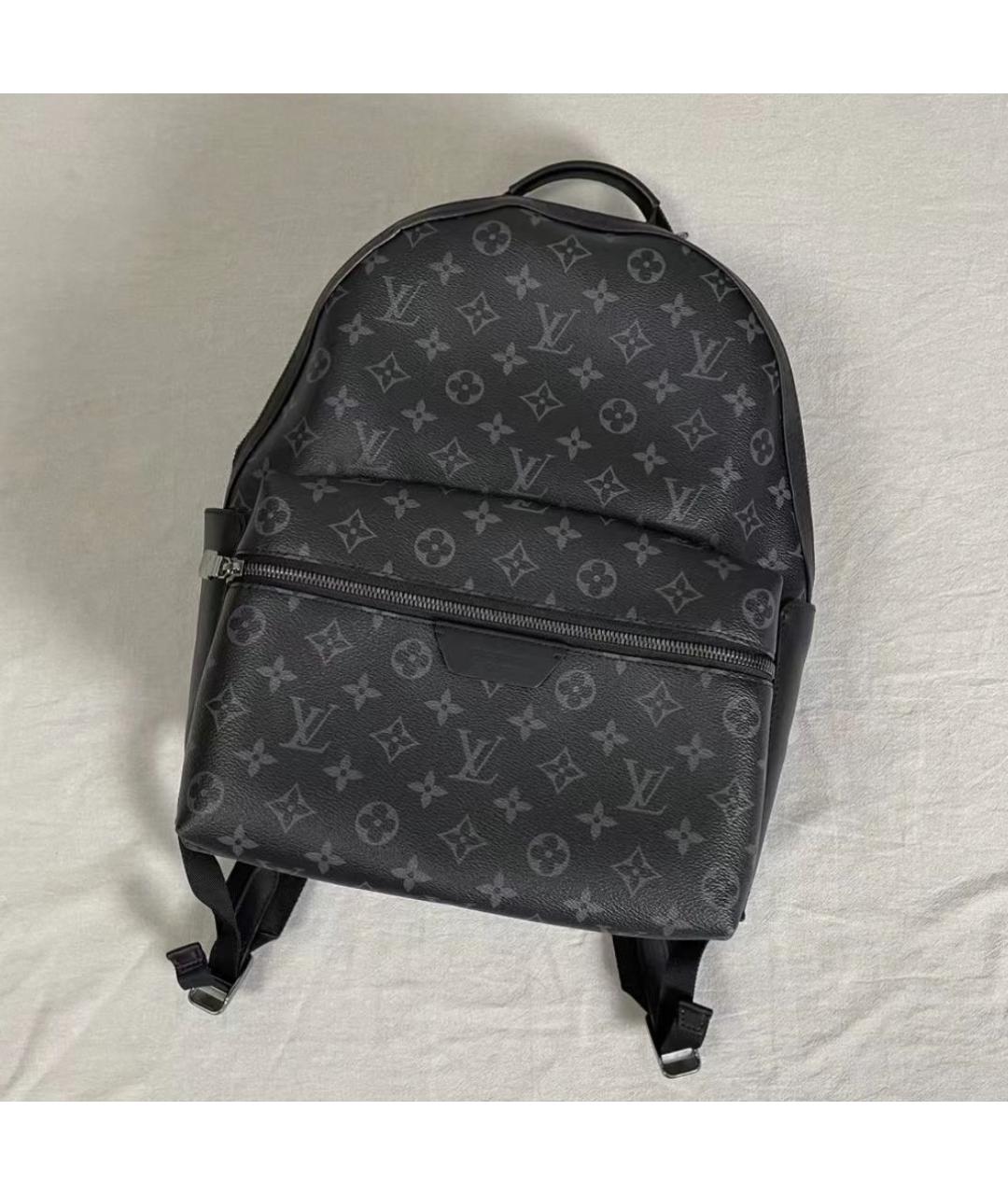 LOUIS VUITTON Черный рюкзак из канвы, фото 3