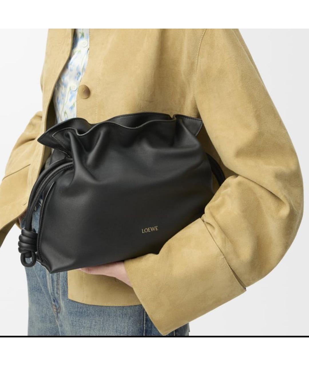 LOEWE Черная кожаная сумка через плечо, фото 8